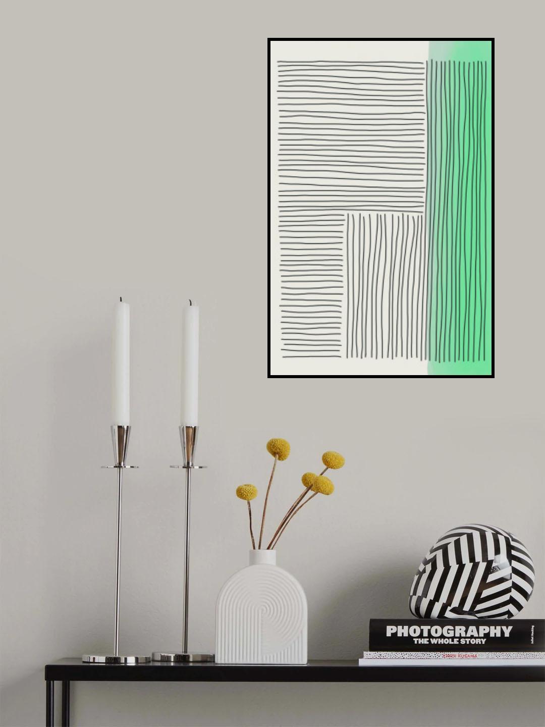 Green Minimalism #5 Poster och Canvastavla