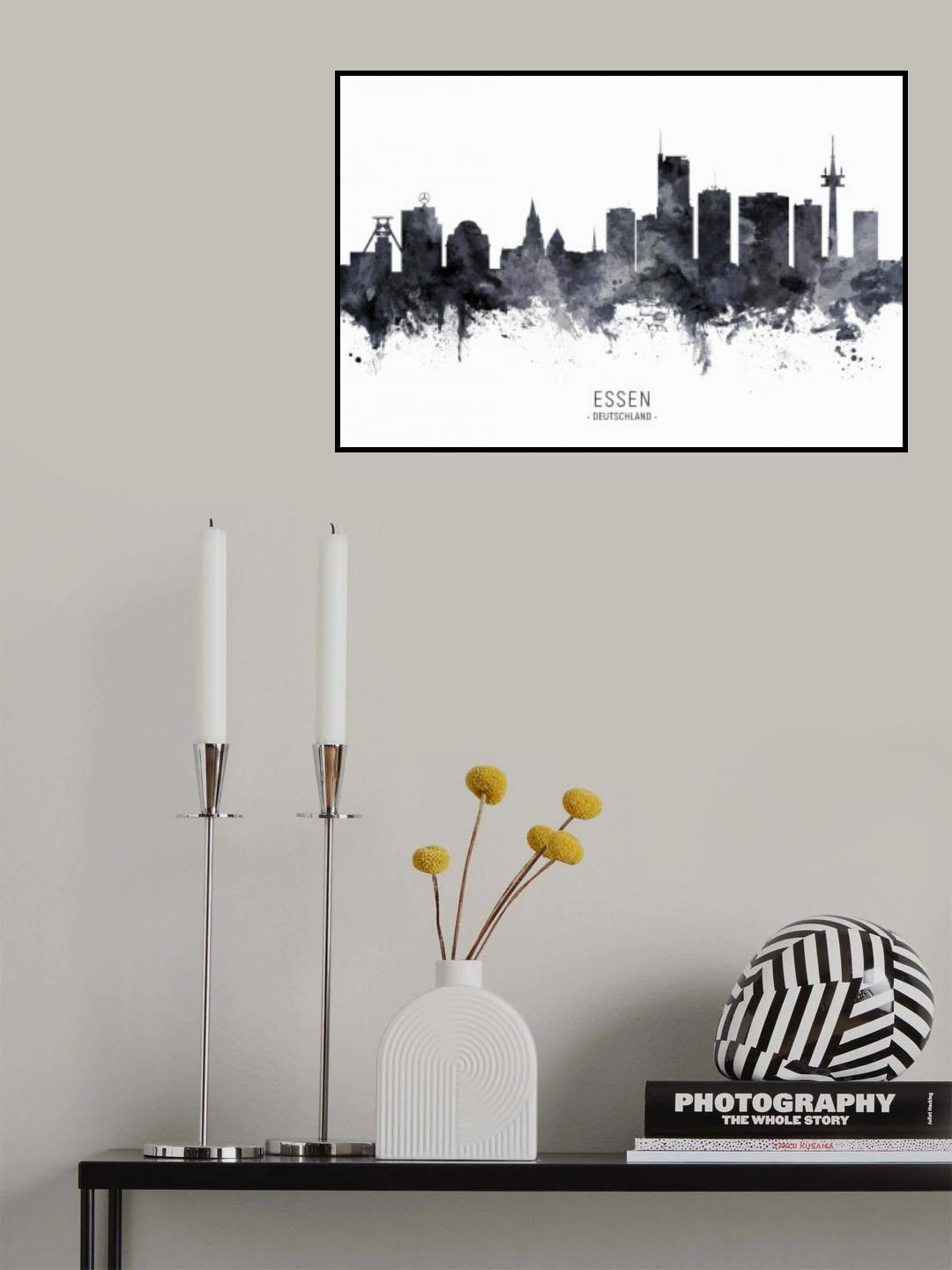 Essen Germany Skyline Poster och Canvastavla