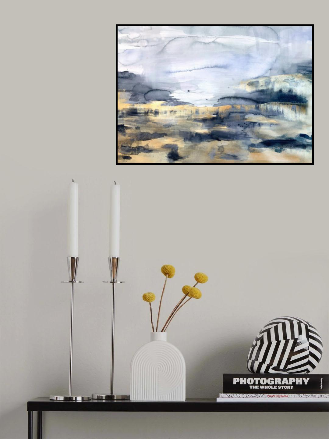 Smoky Quartz and Gold Poster och Canvastavla