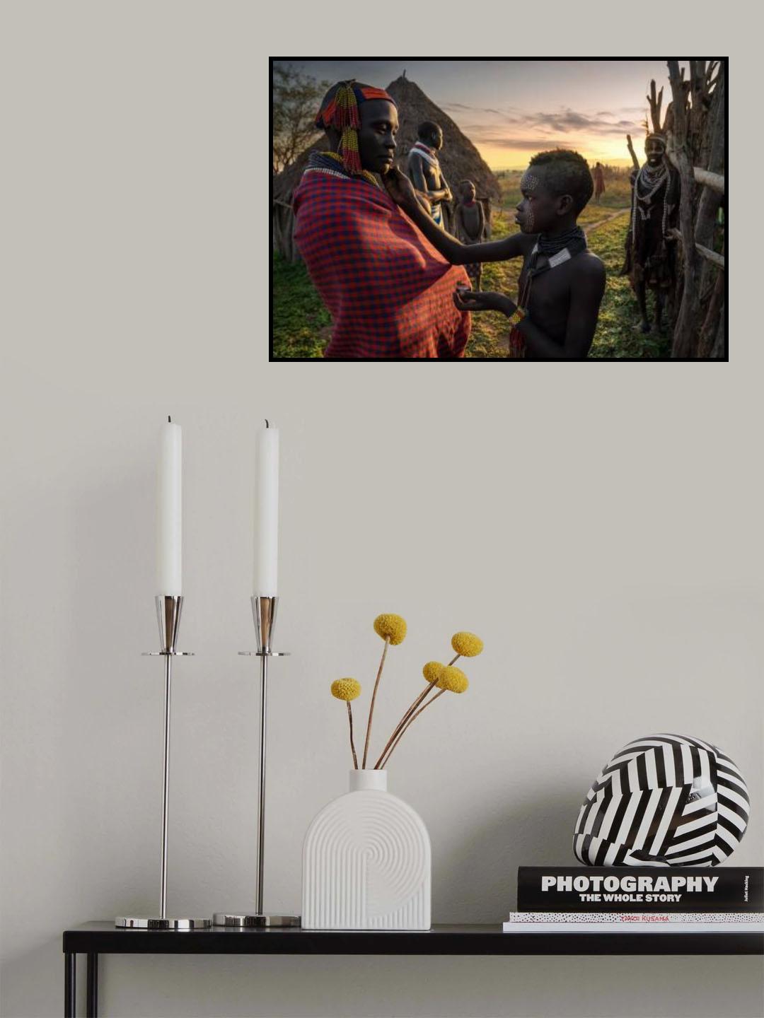 Ethiopian Karo tribes Poster och Canvastavla
