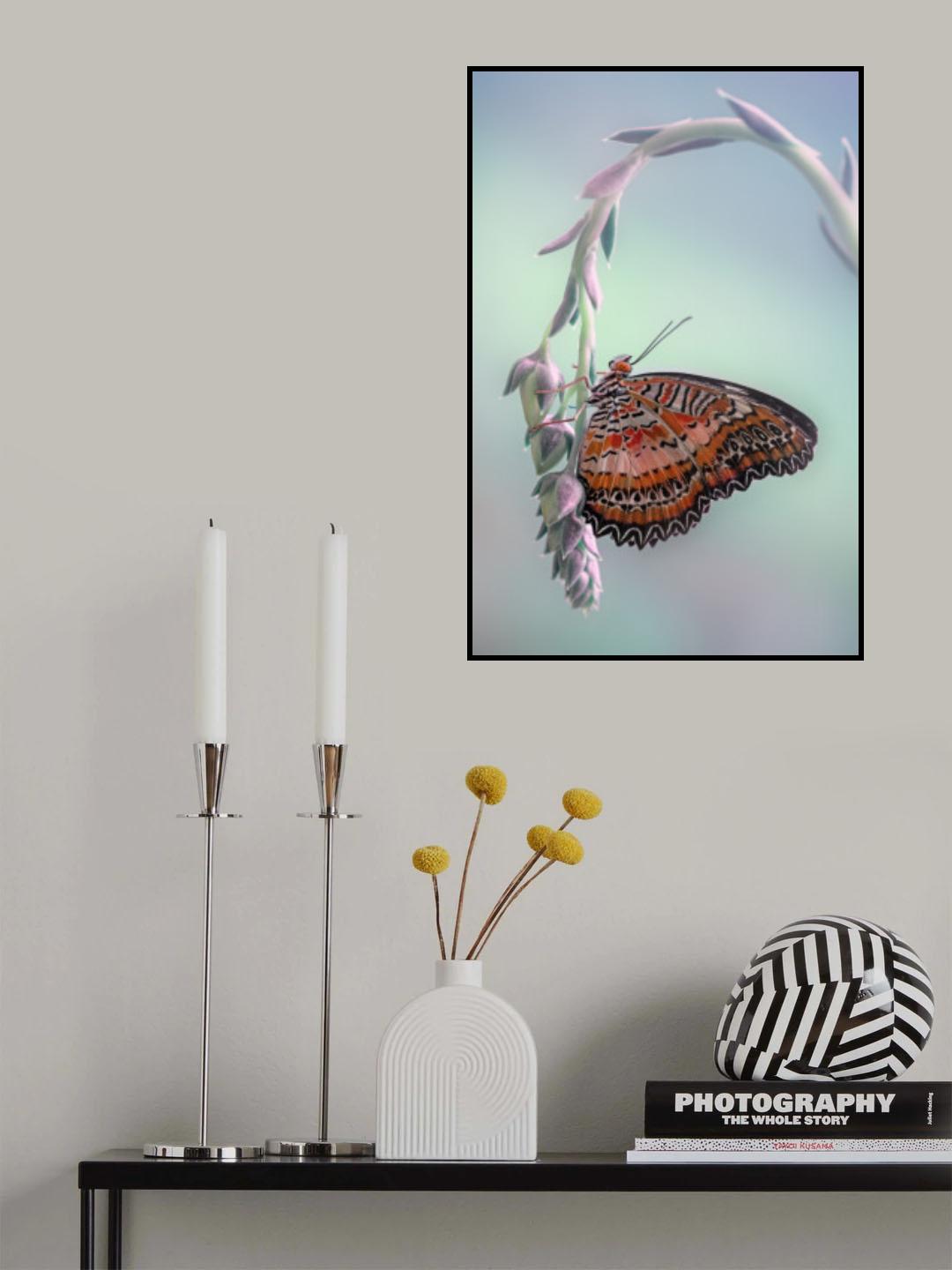 Red Lacewing Poster och Canvastavla