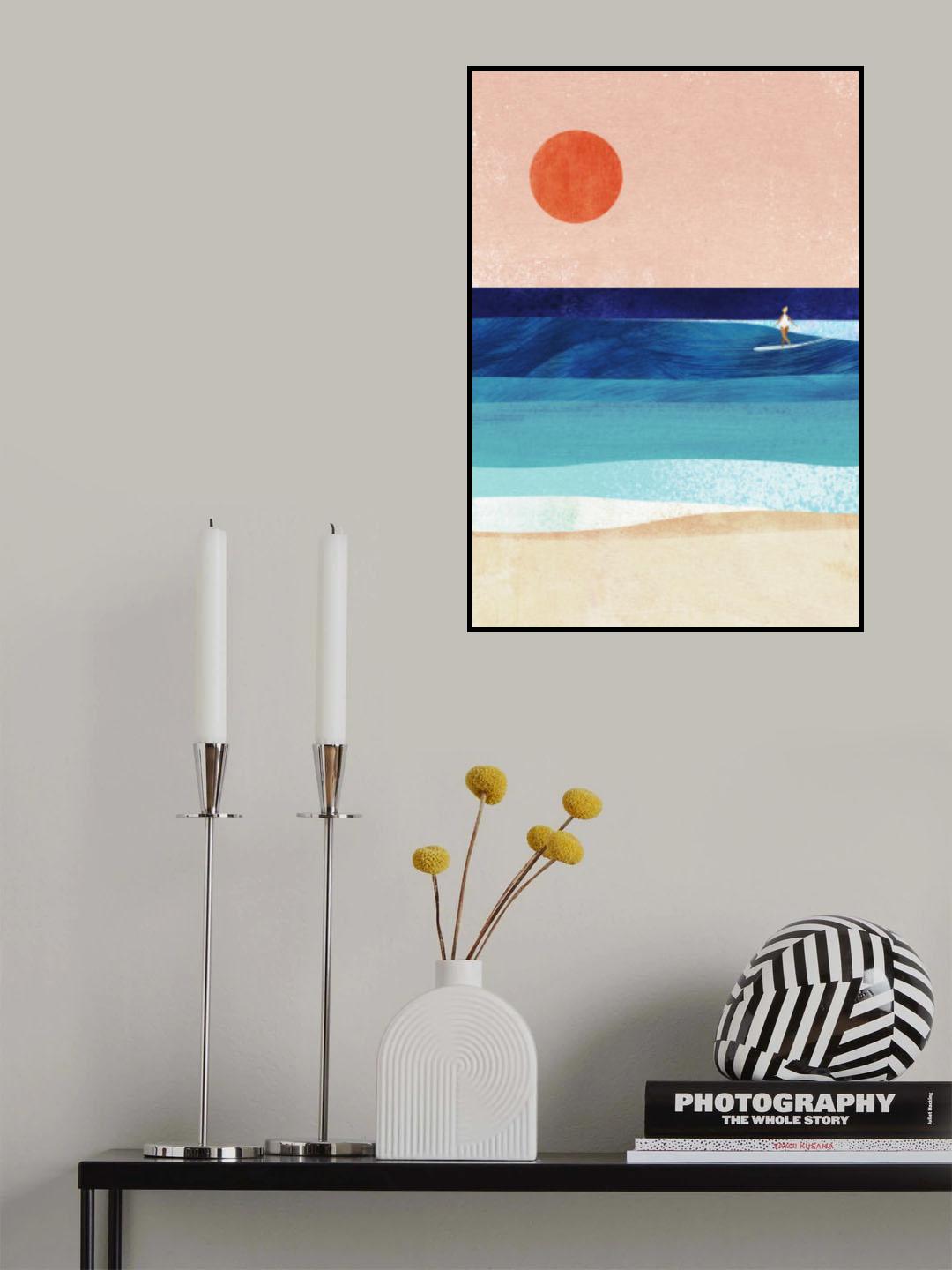 Surf Girl Poster och Canvastavla