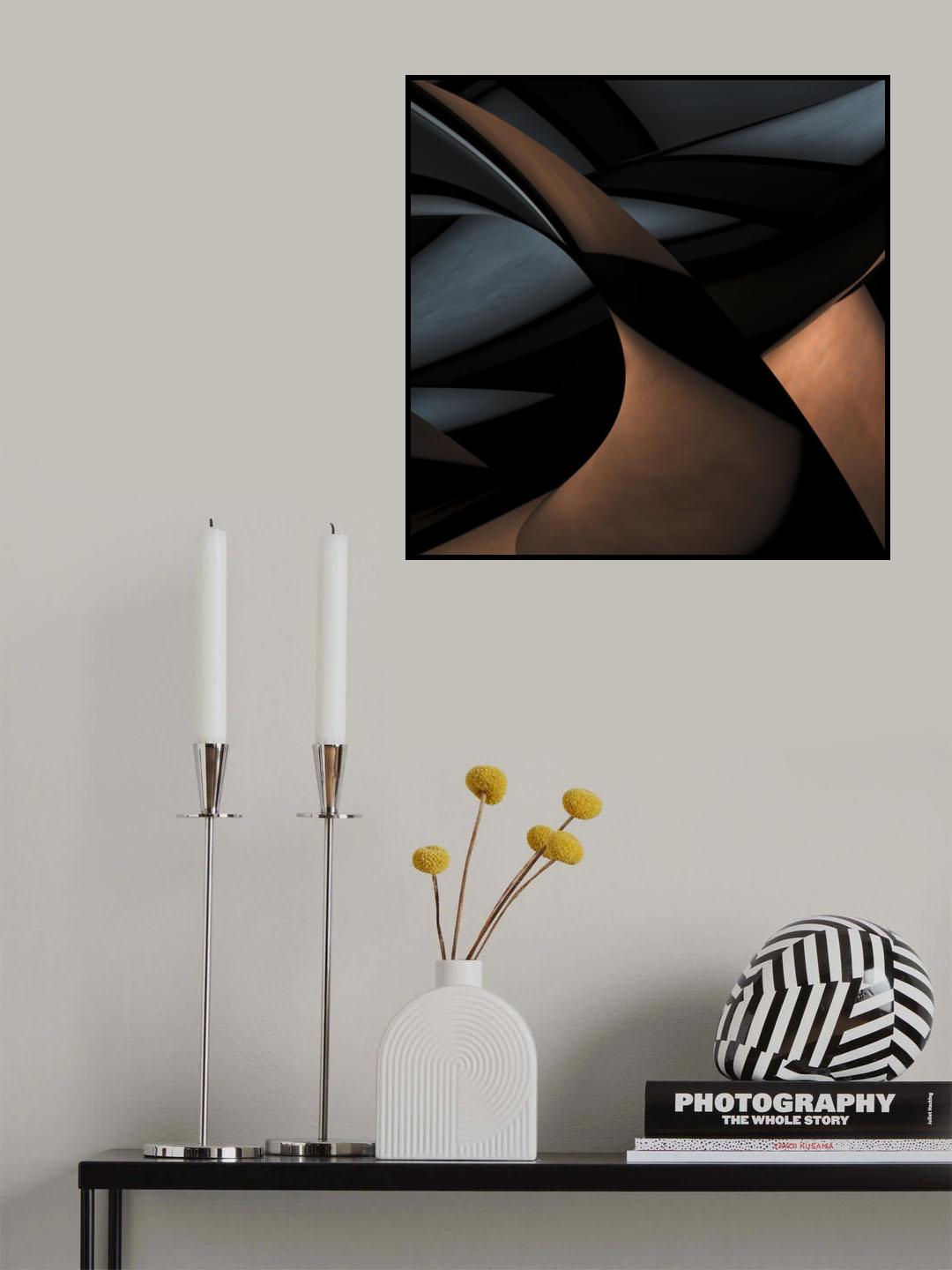 blue gold Poster och Canvastavla