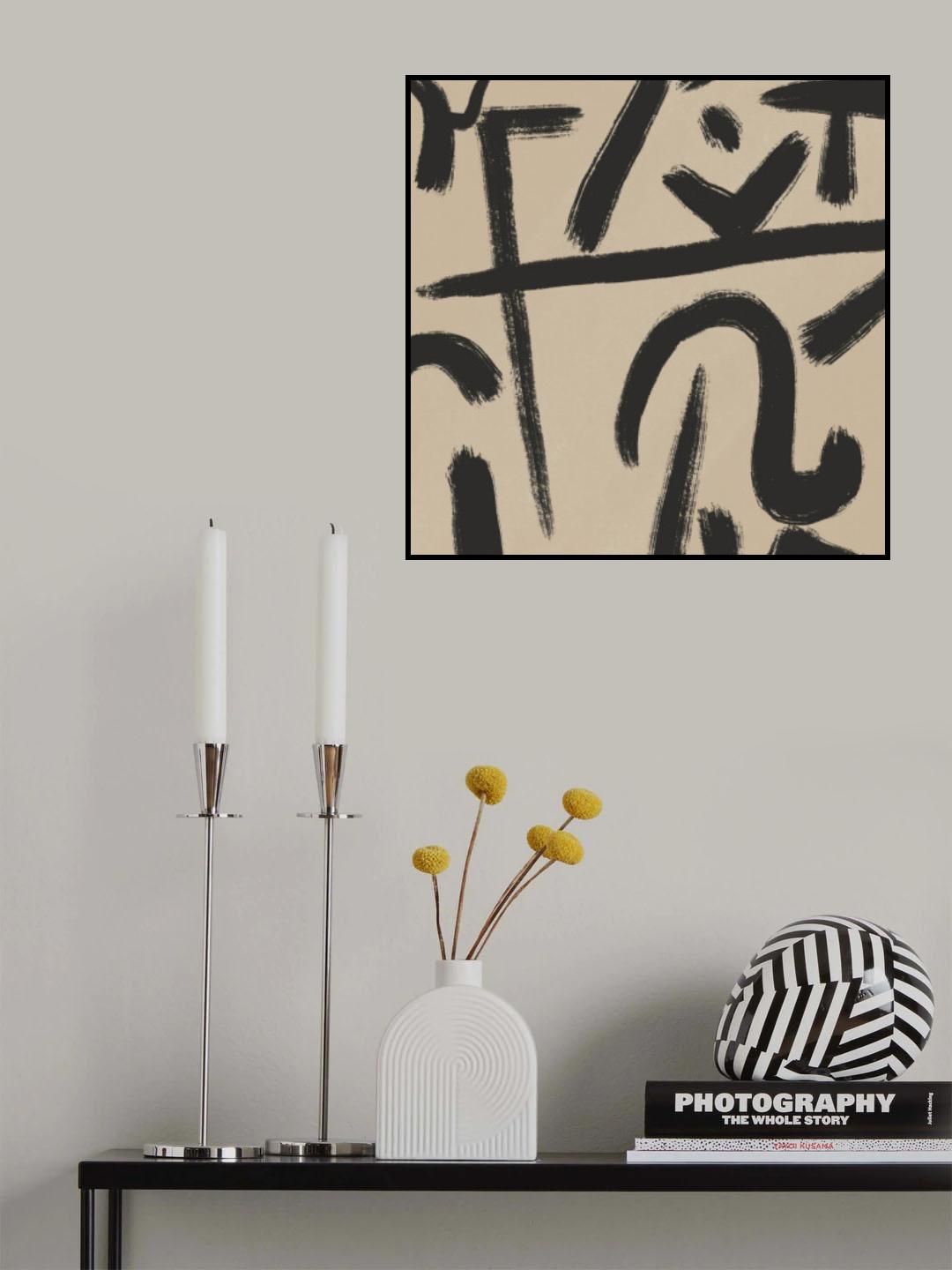 Line art abstract 03 Poster och Canvastavla