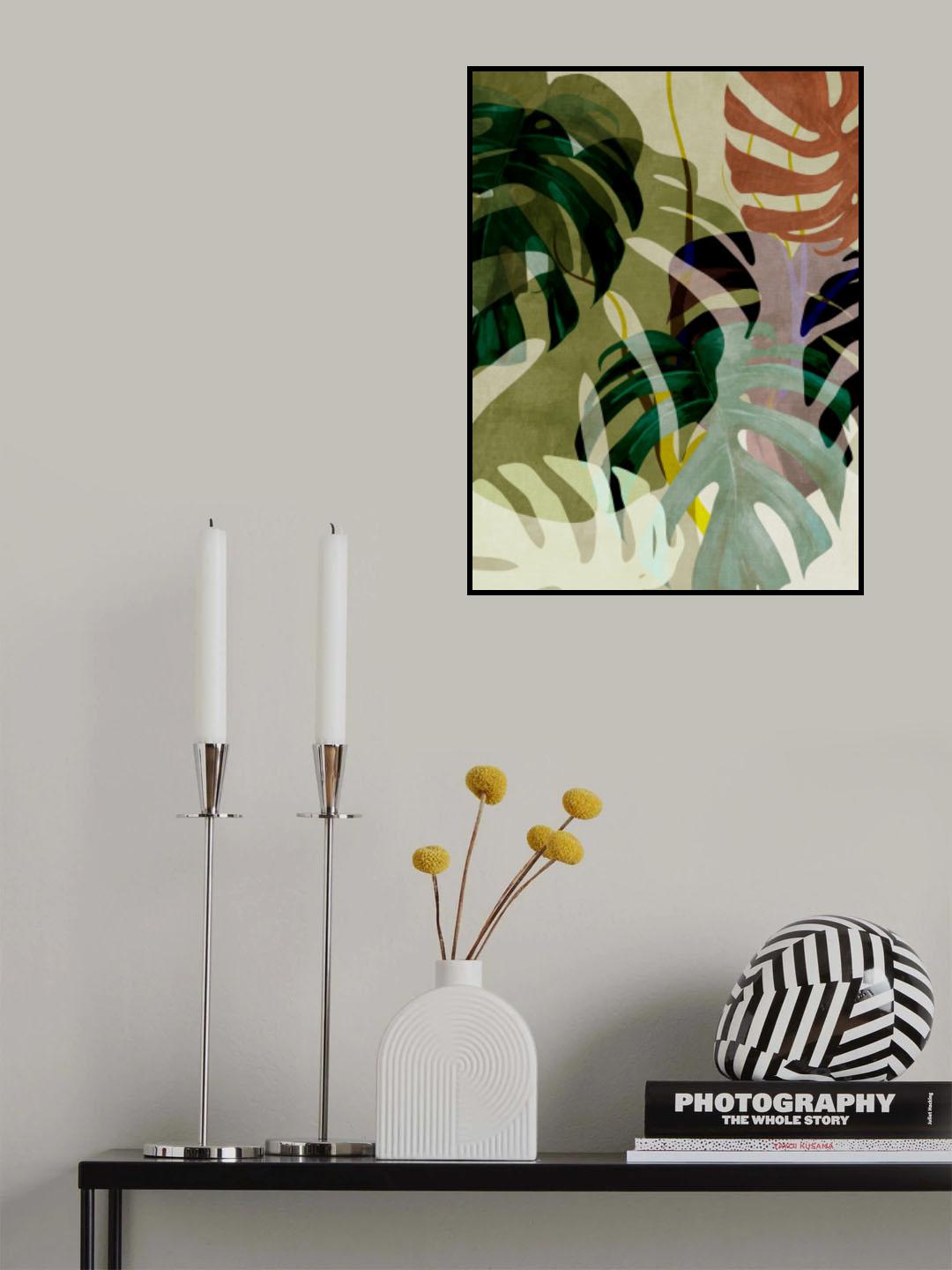 Leaves More 3 Kopie Poster och Canvastavla