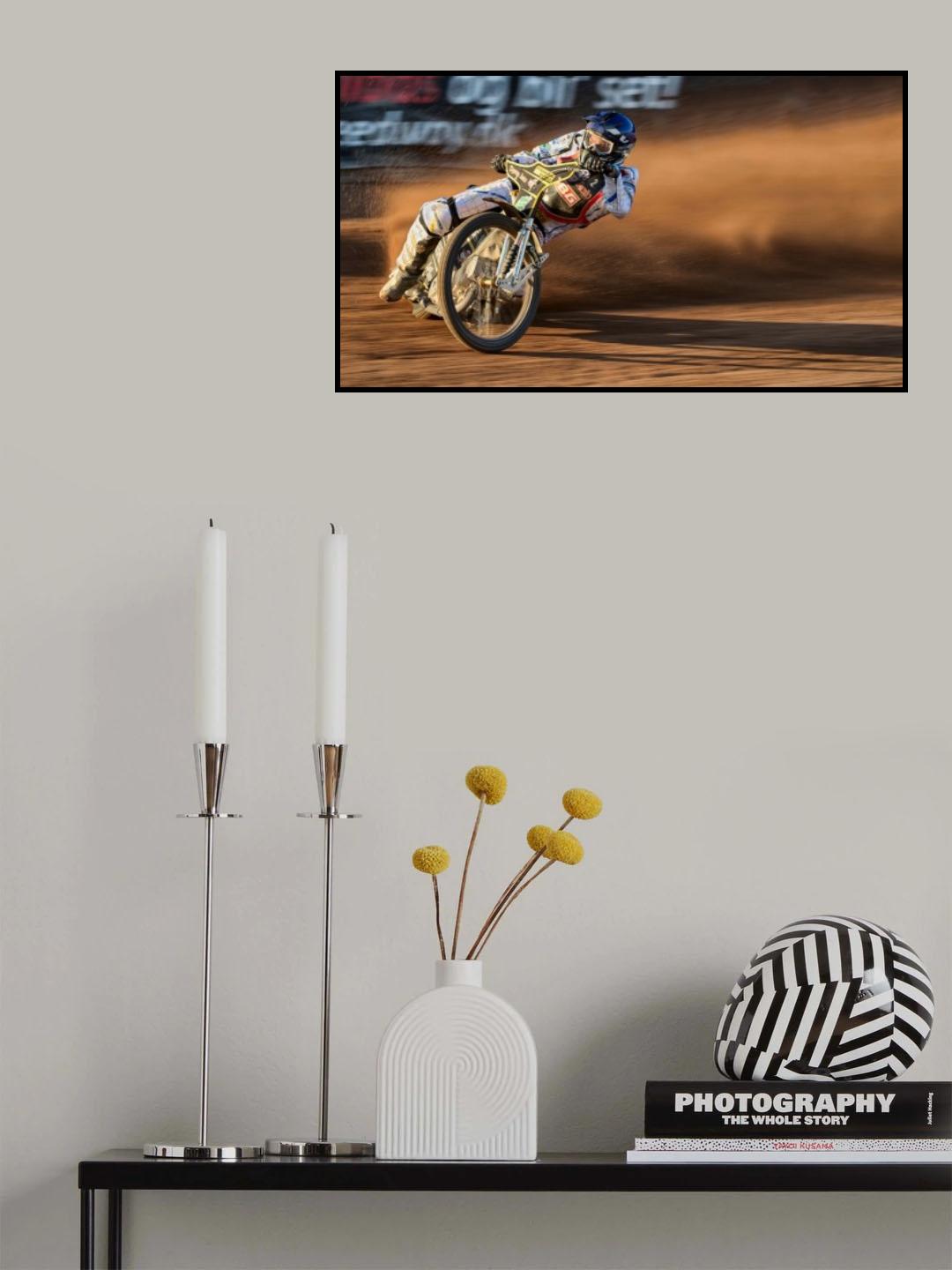 A Trail of Dust at Sunset Poster och Canvastavla
