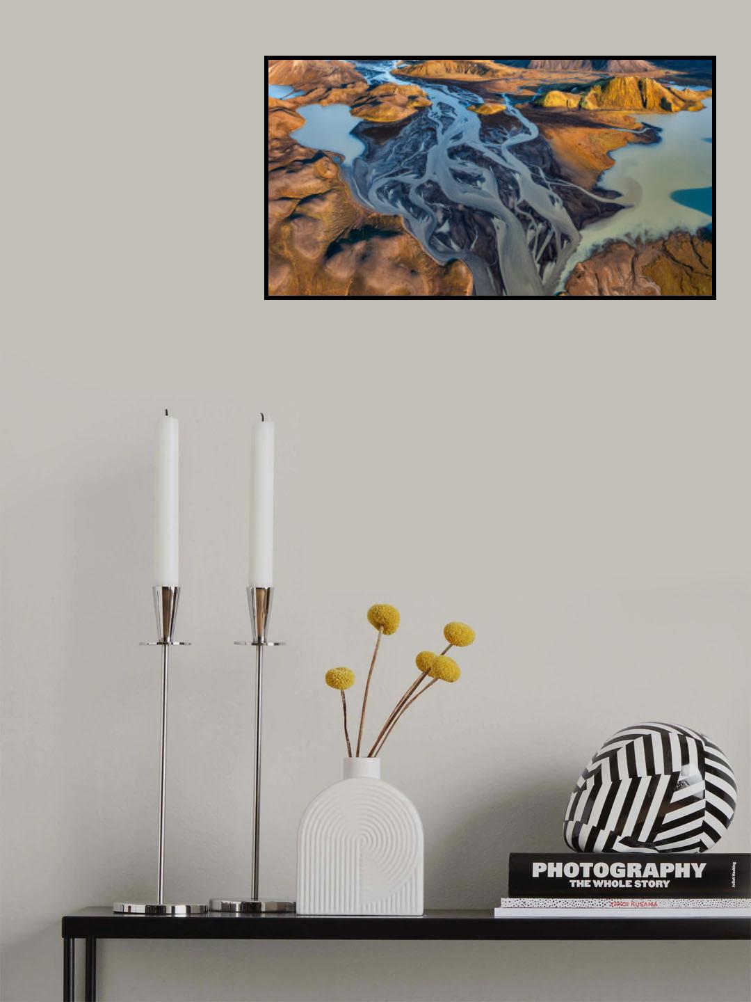 Tungnaá river Poster och Canvastavla