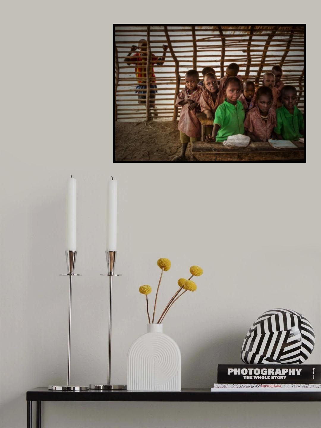 Masai children school Poster och Canvastavla