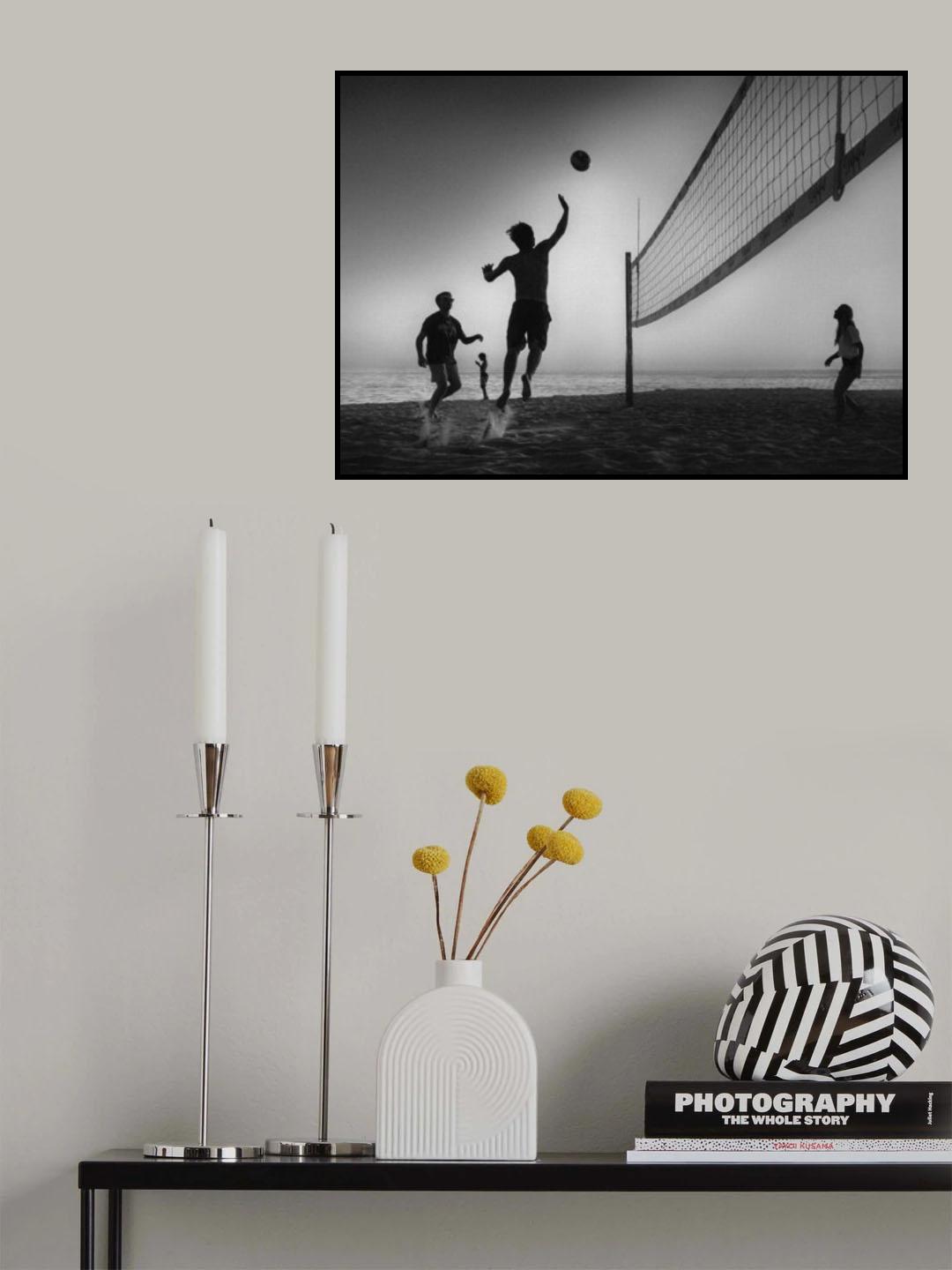 Beach volleyball Poster och Canvastavla