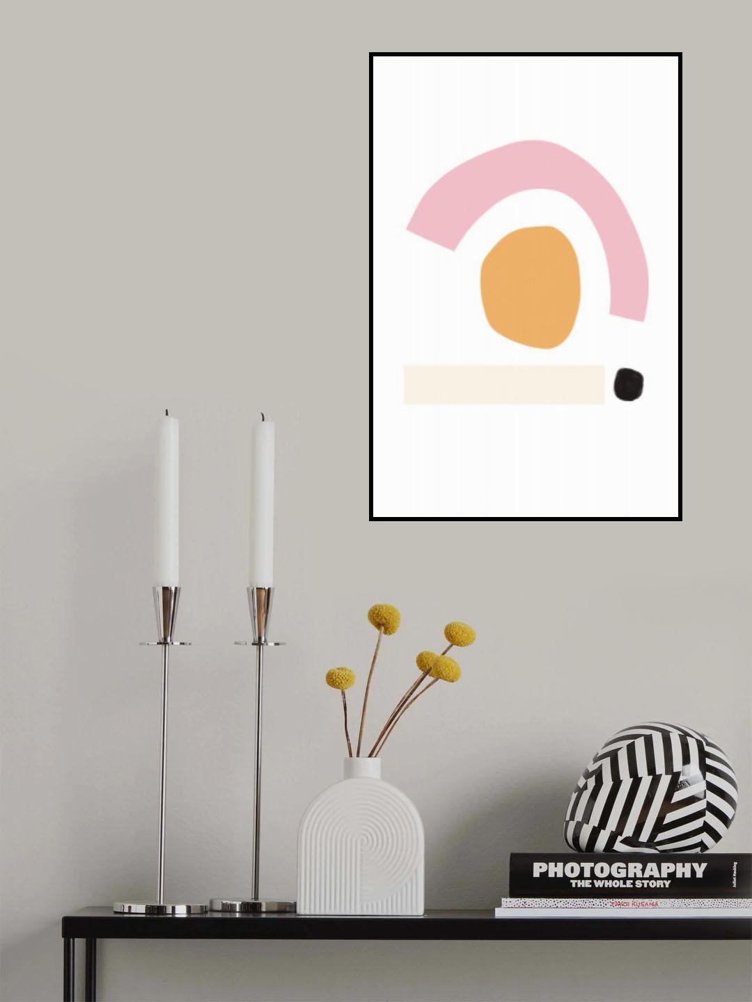 Happy Shapes Poster och Canvastavla
