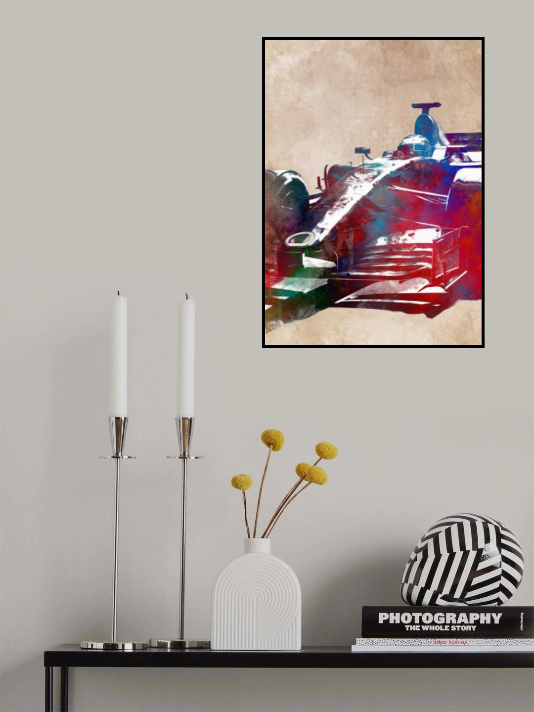 Car racing sport art #racing Poster och Canvastavla