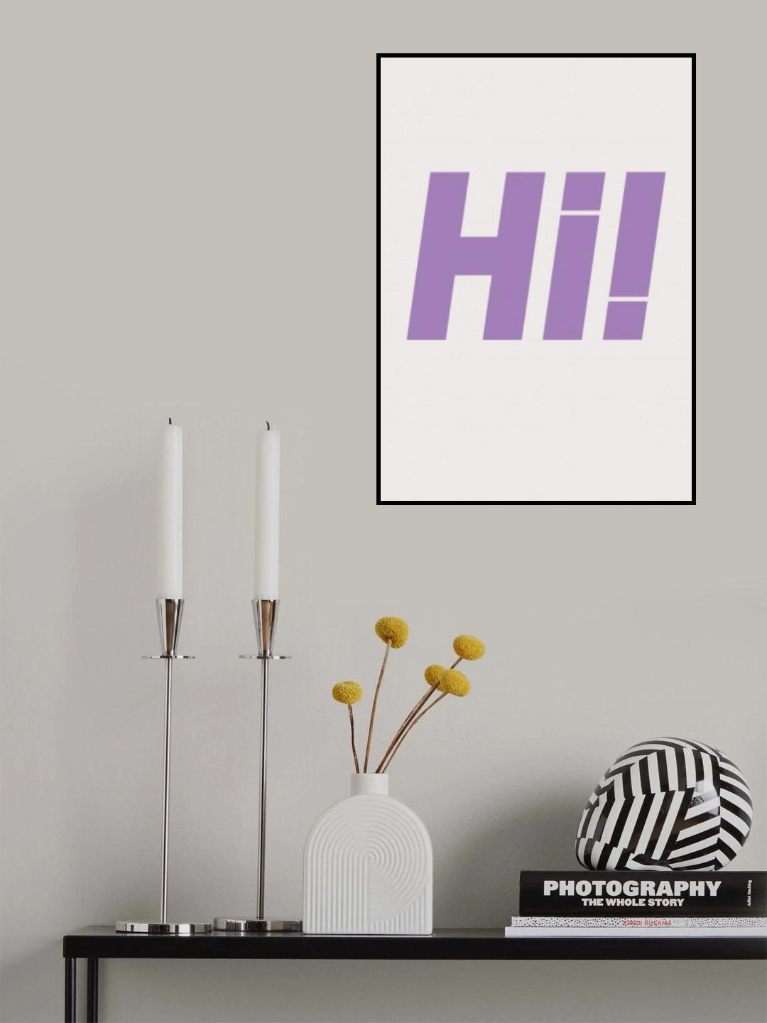 Hi Poster och Canvastavla