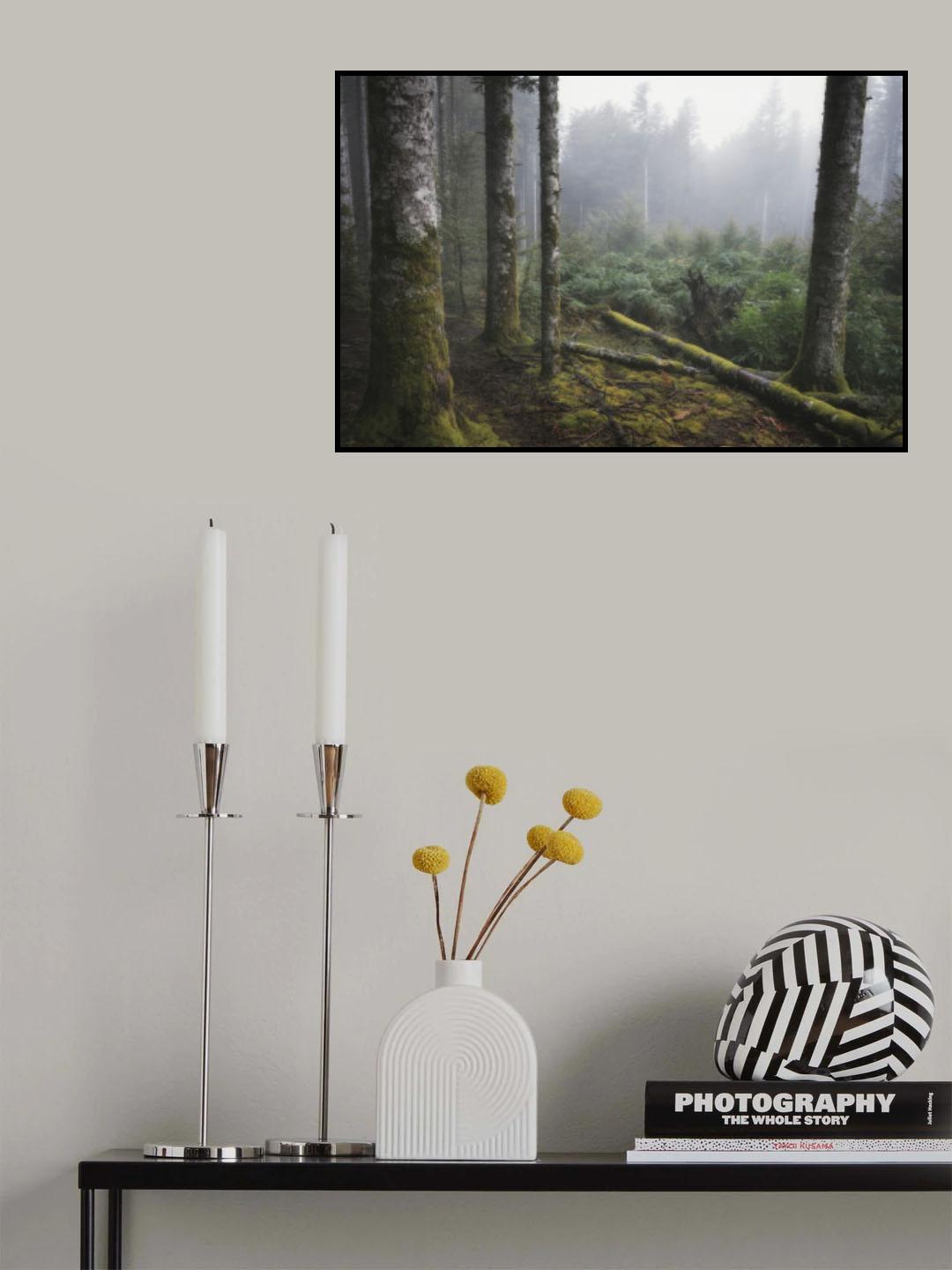 painterly wood Poster och Canvastavla