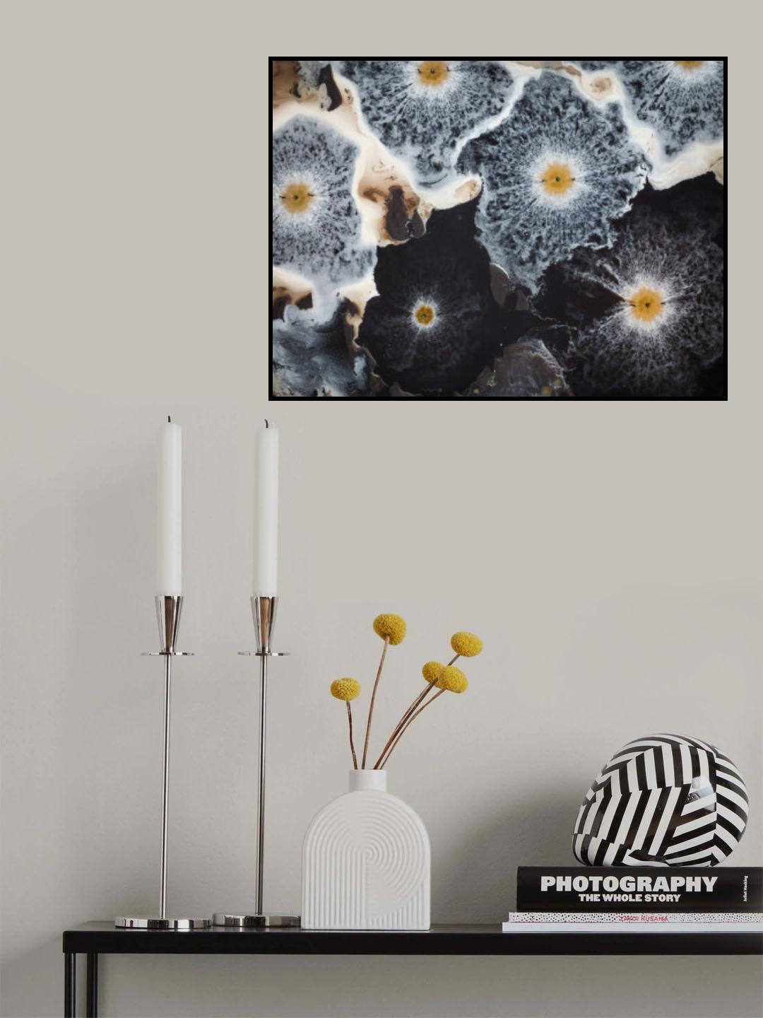 Water treatment pond abstract Poster och Canvastavla