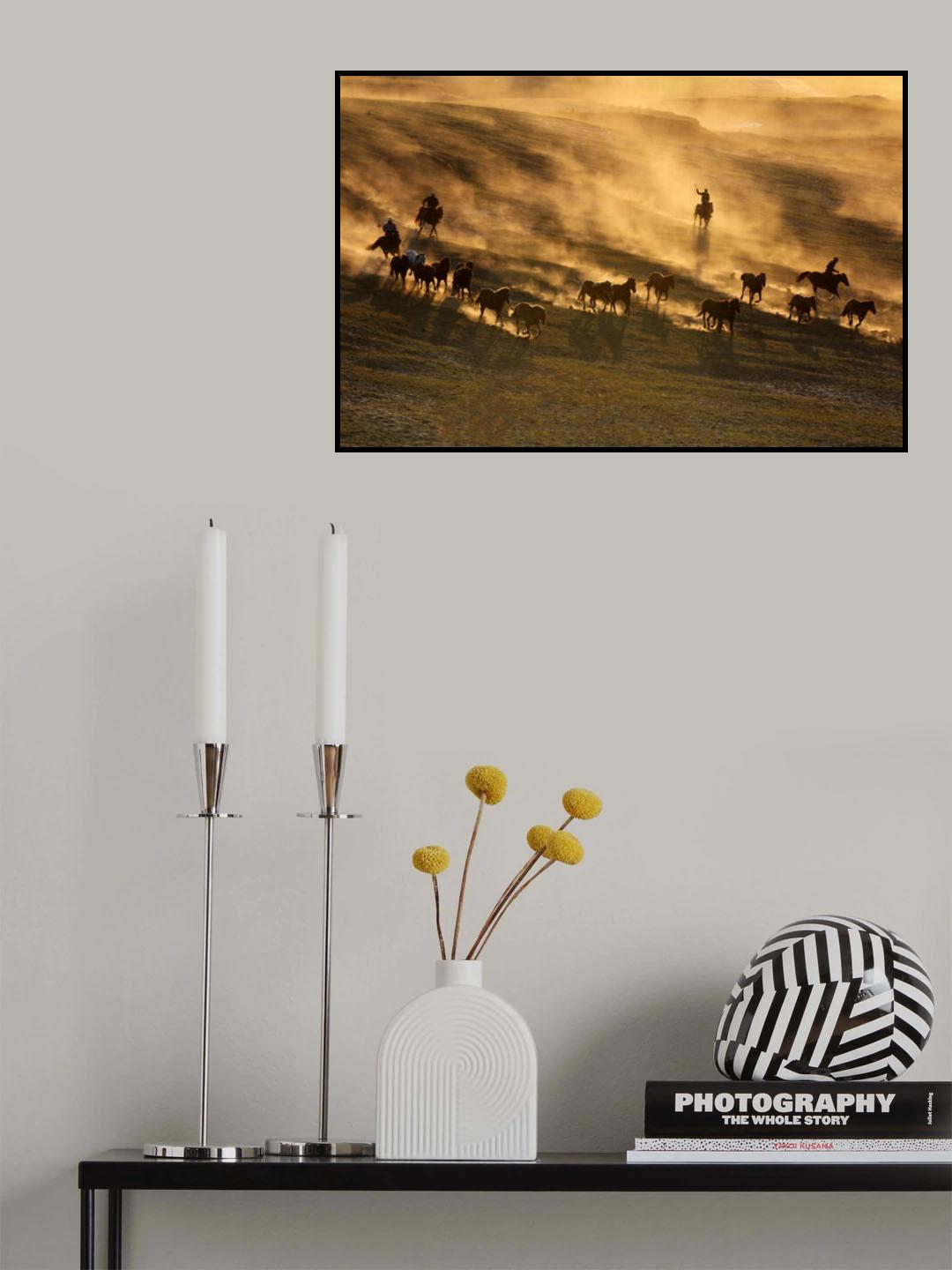 Sunset Run Poster och Canvastavla