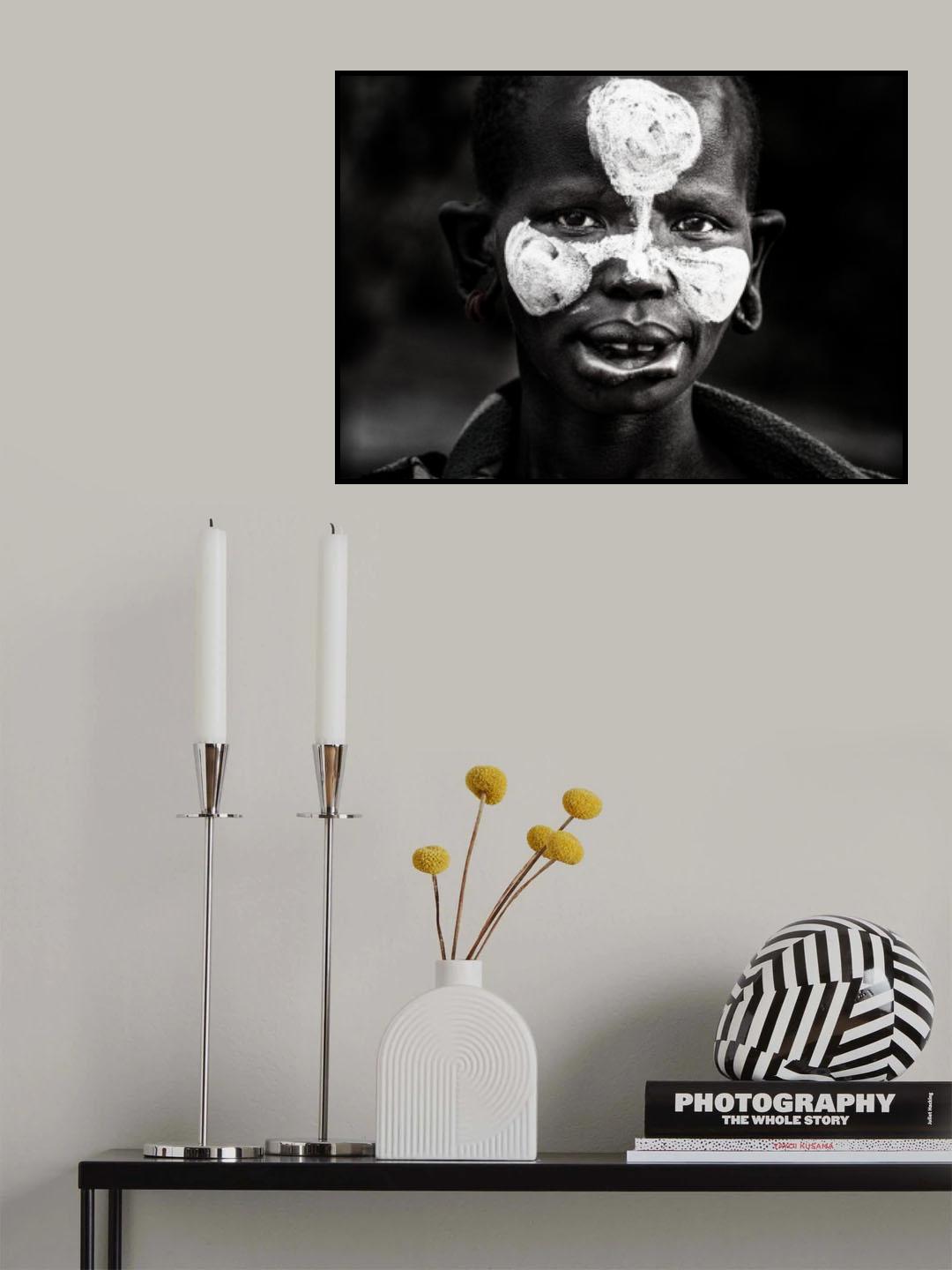 Surmi tribe woman-Ethiopia Poster och Canvastavla