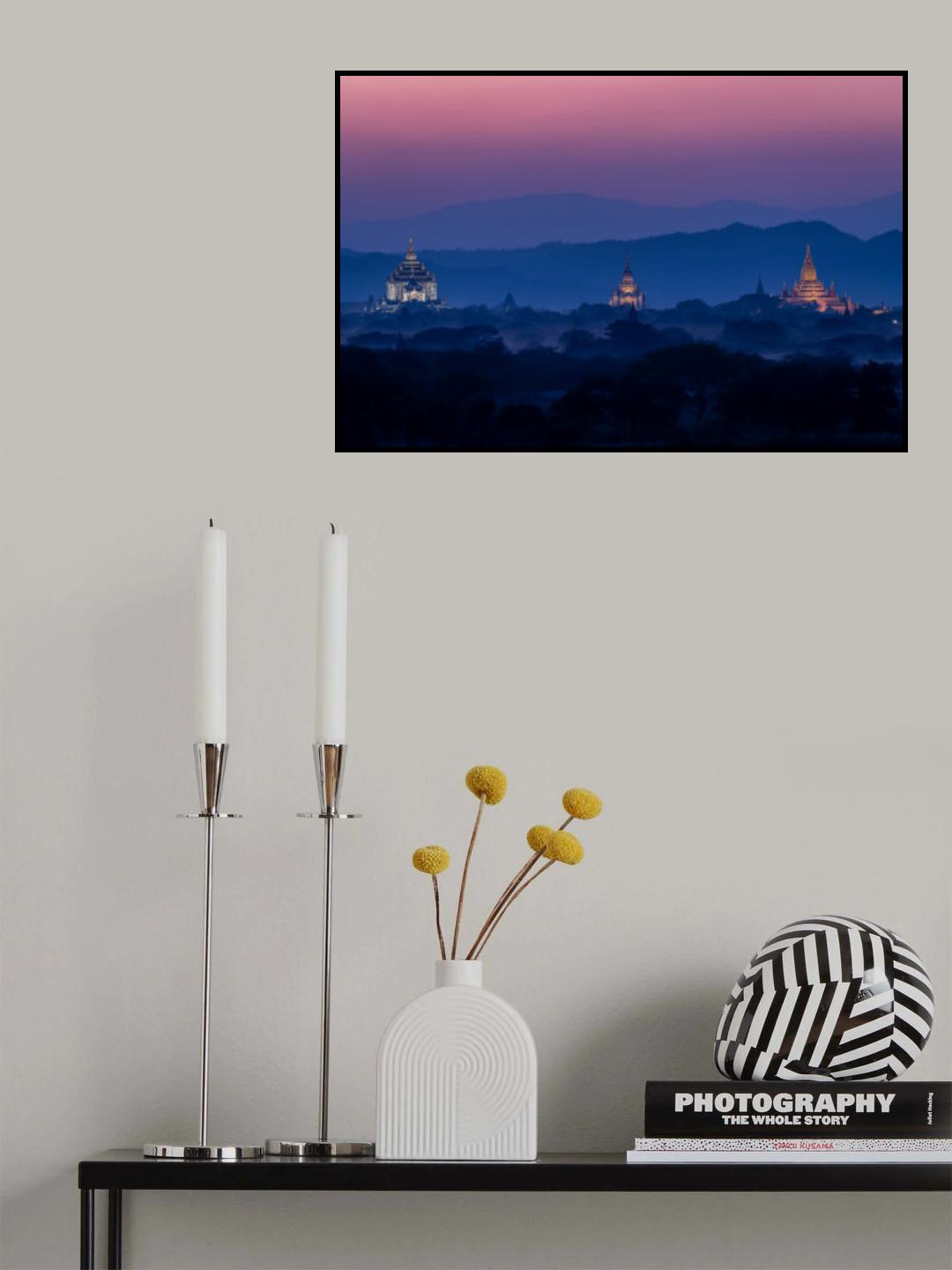 Heritage from The past, passed on to the future, Pagodas still Stand tall, amongst the nature.. Poster och Canvastavla