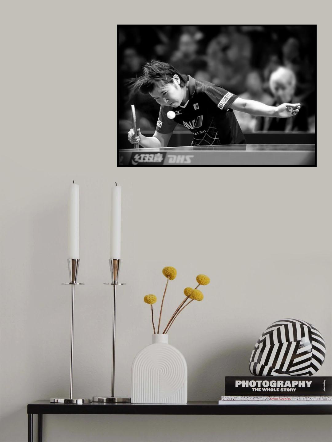 Miu Hirano Serving in the 2016 World Cup Final Poster och Canvastavla