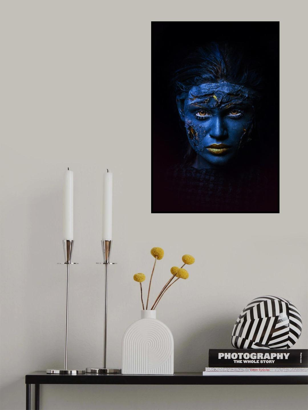 BLUE MASK Poster och Canvastavla