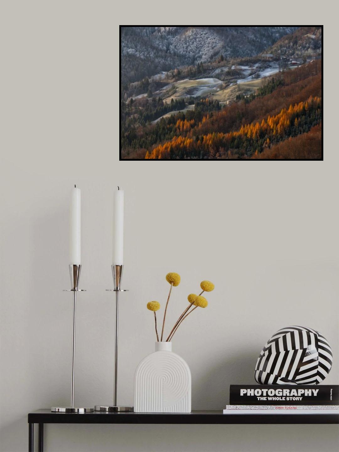 Red tree line Poster och Canvastavla