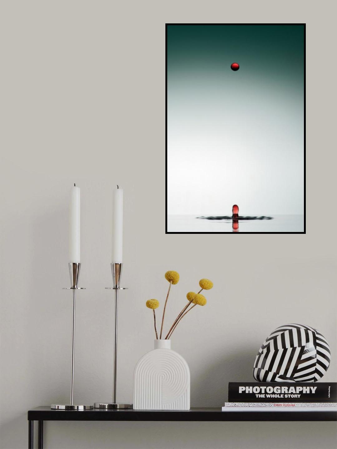Evolution of waterdrops - 4 Poster och Canvastavla
