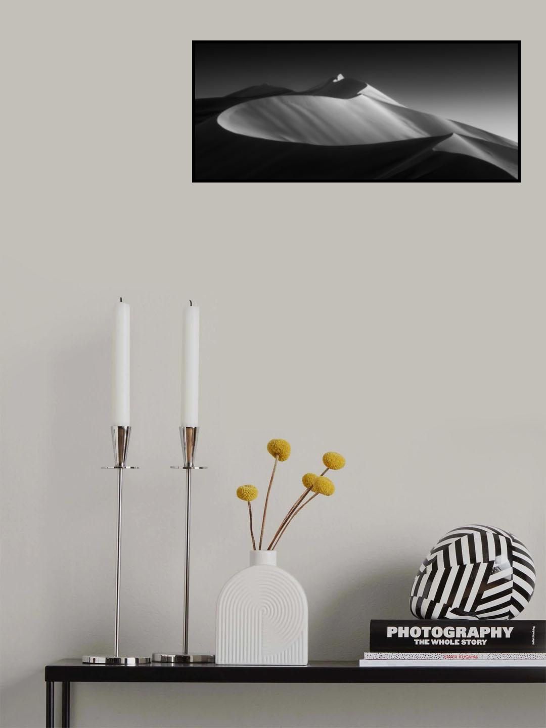Curving Sand Dune Poster och Canvastavla