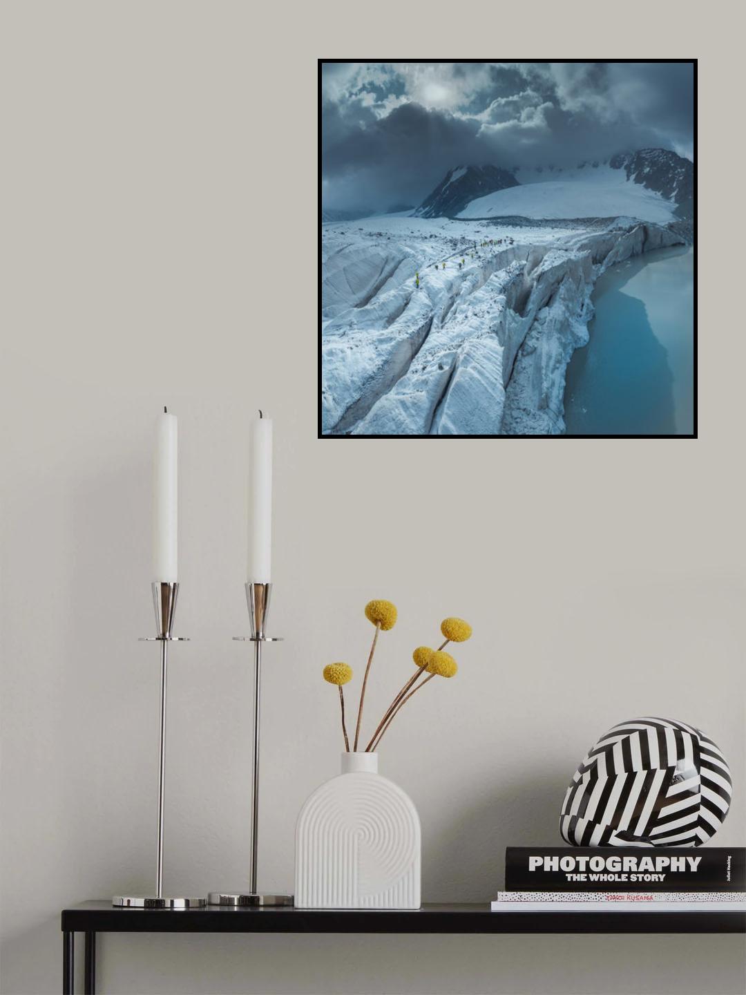 Mount Bogda 5445 《穿越冰河》 Poster och Canvastavla