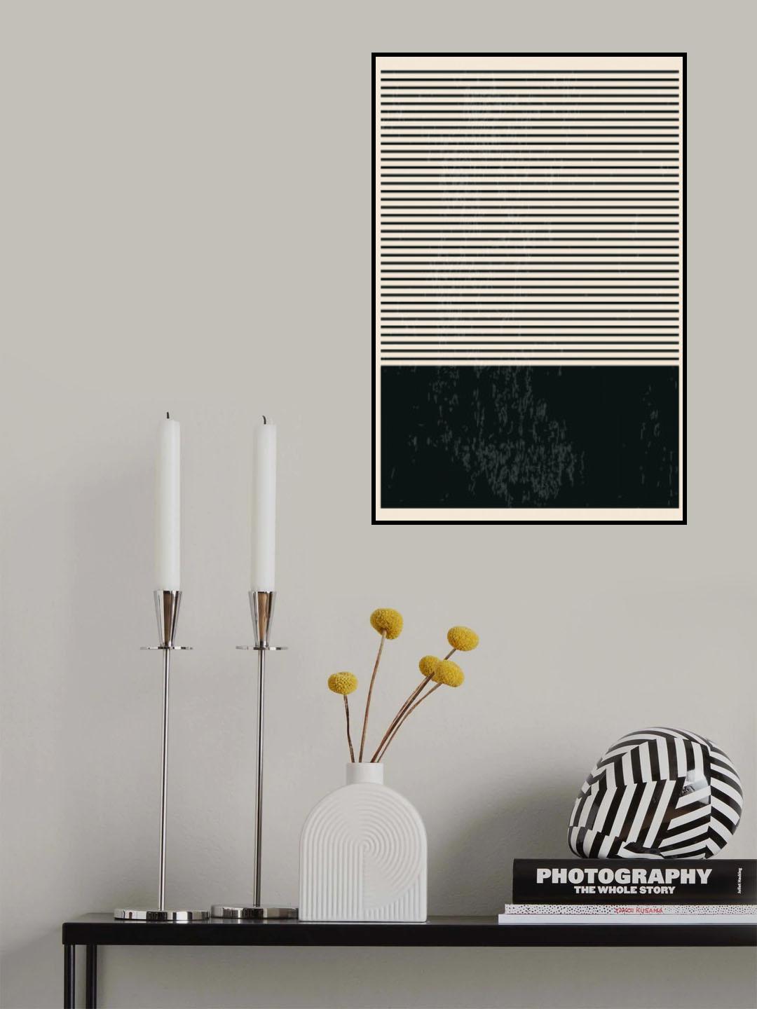 Black and White Minimal Series #2 Poster och Canvastavla