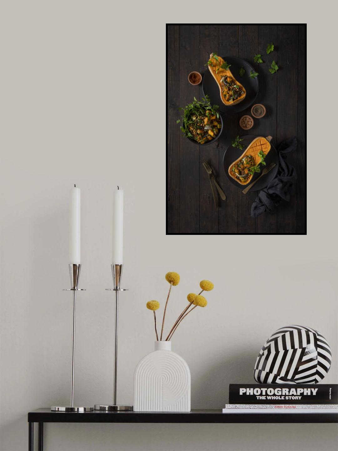 Roasted butternut and lentil salad Poster och Canvastavla