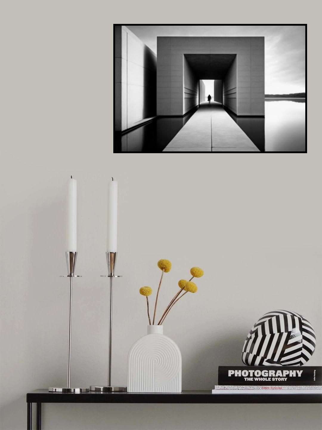 Minimalism Square Building Poster och Canvastavla