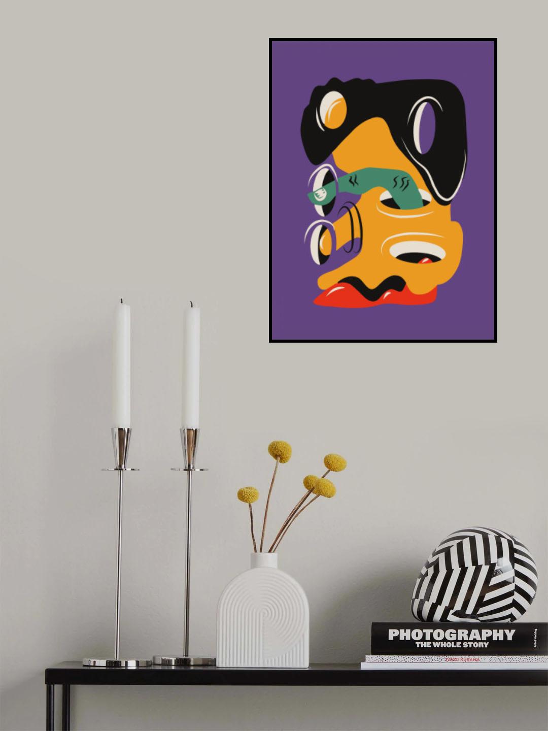 Surreal Liquid With Zombie Finger Poster och Canvastavla