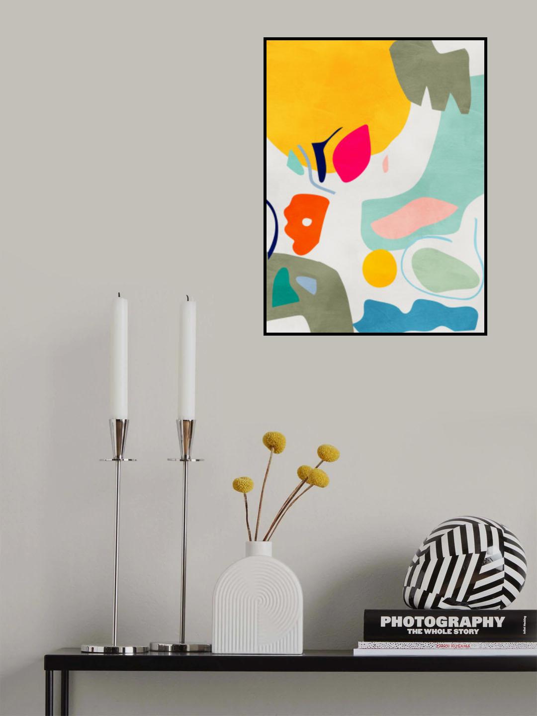 Landscape inspired cut out Poster och Canvastavla