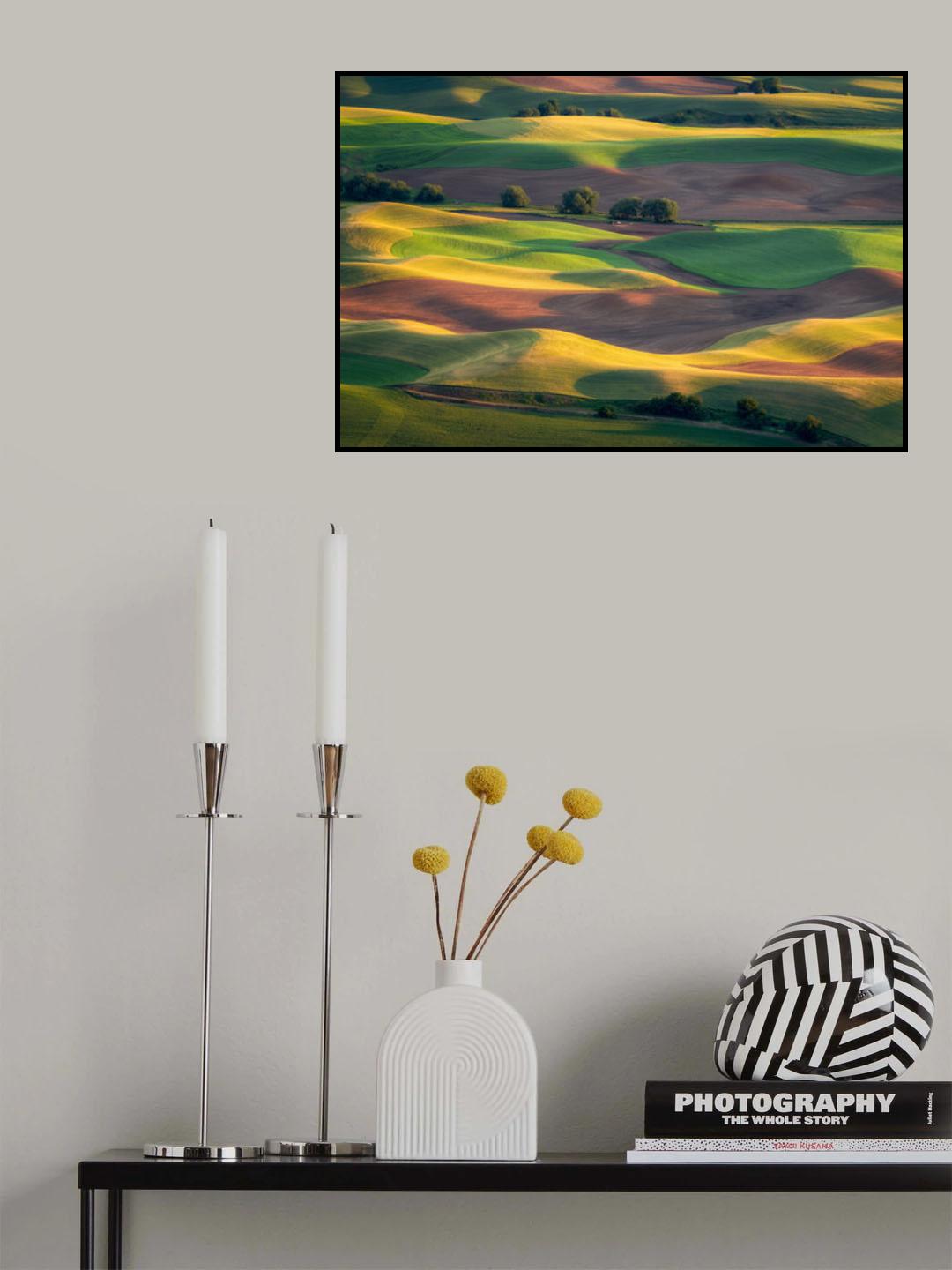 Colorful Palouse Poster och Canvastavla
