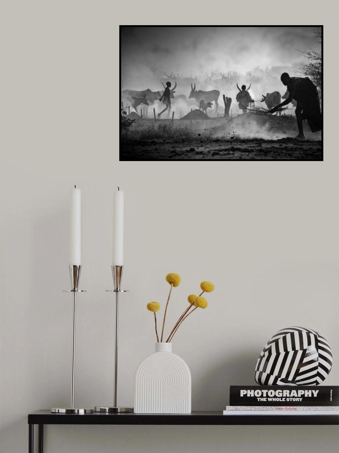 Mundari's life, SOUTH SUDAN Poster och Canvastavla