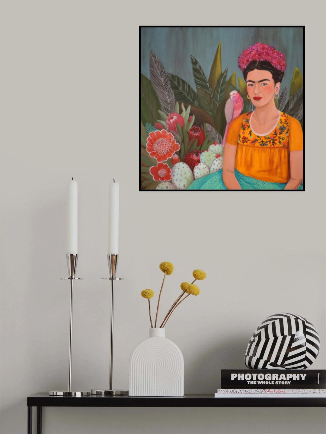 Frida a Casa Azul Poster och Canvastavla
