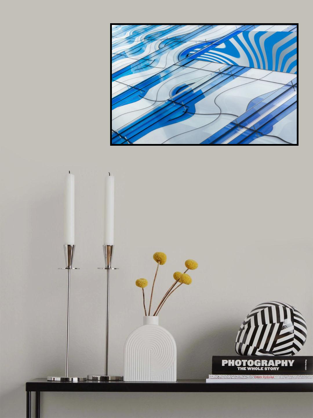 Blue with a twist Poster och Canvastavla