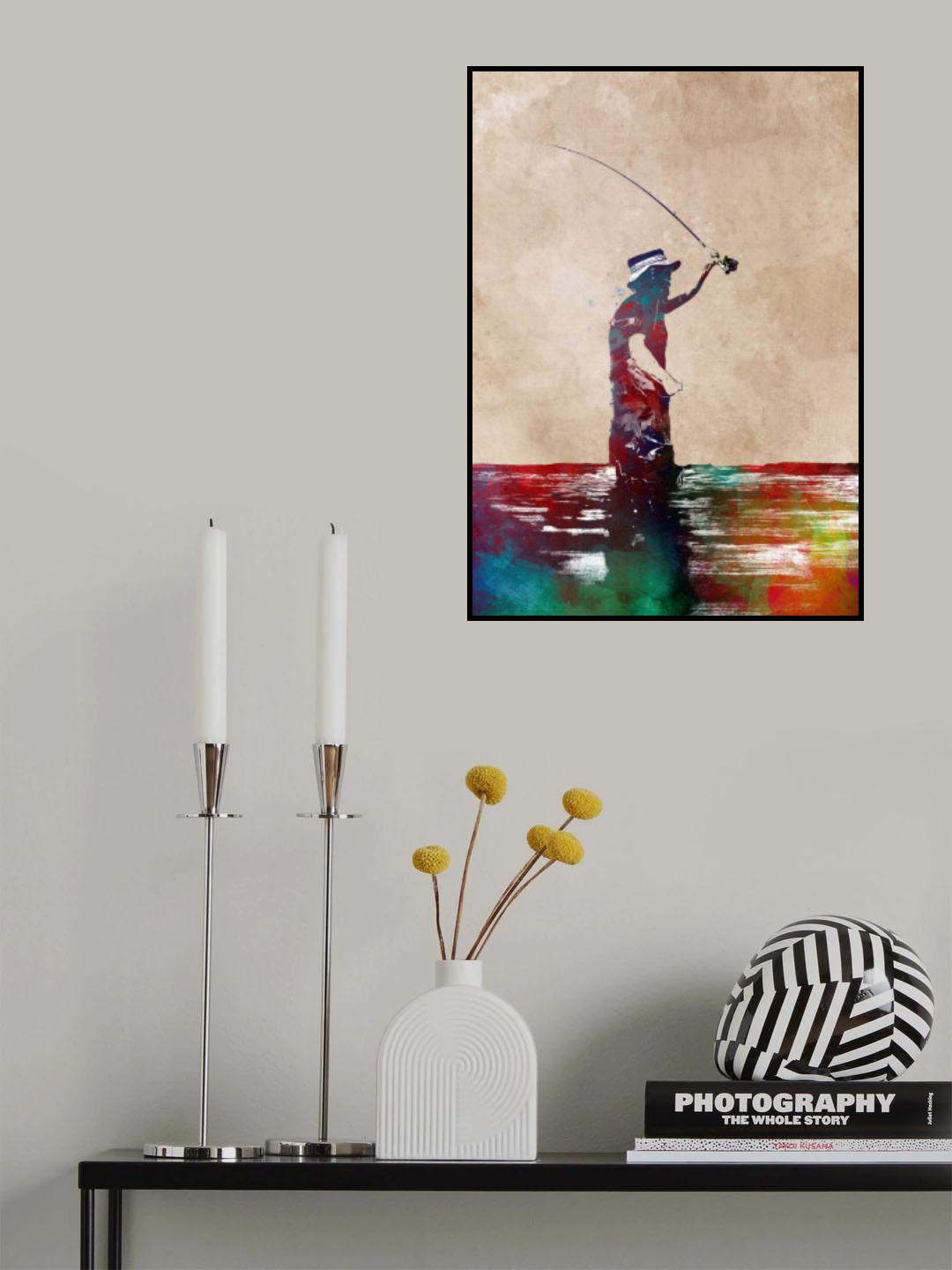 Fishing Sport Art 6 Poster och Canvastavla