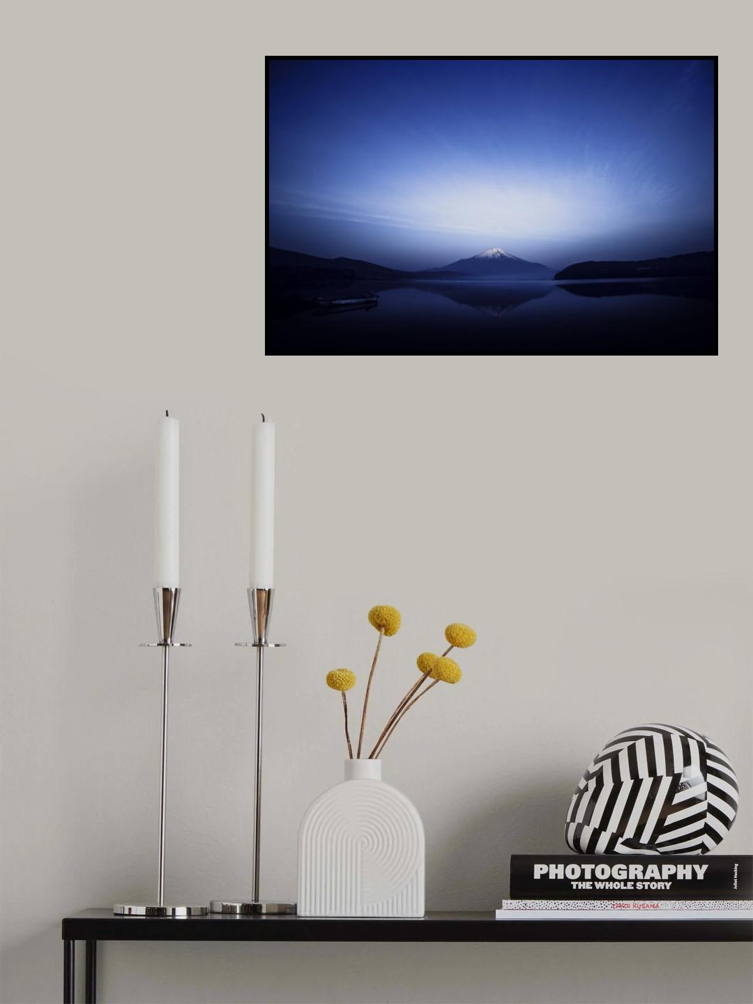 Early morning blue symbol Poster och Canvastavla