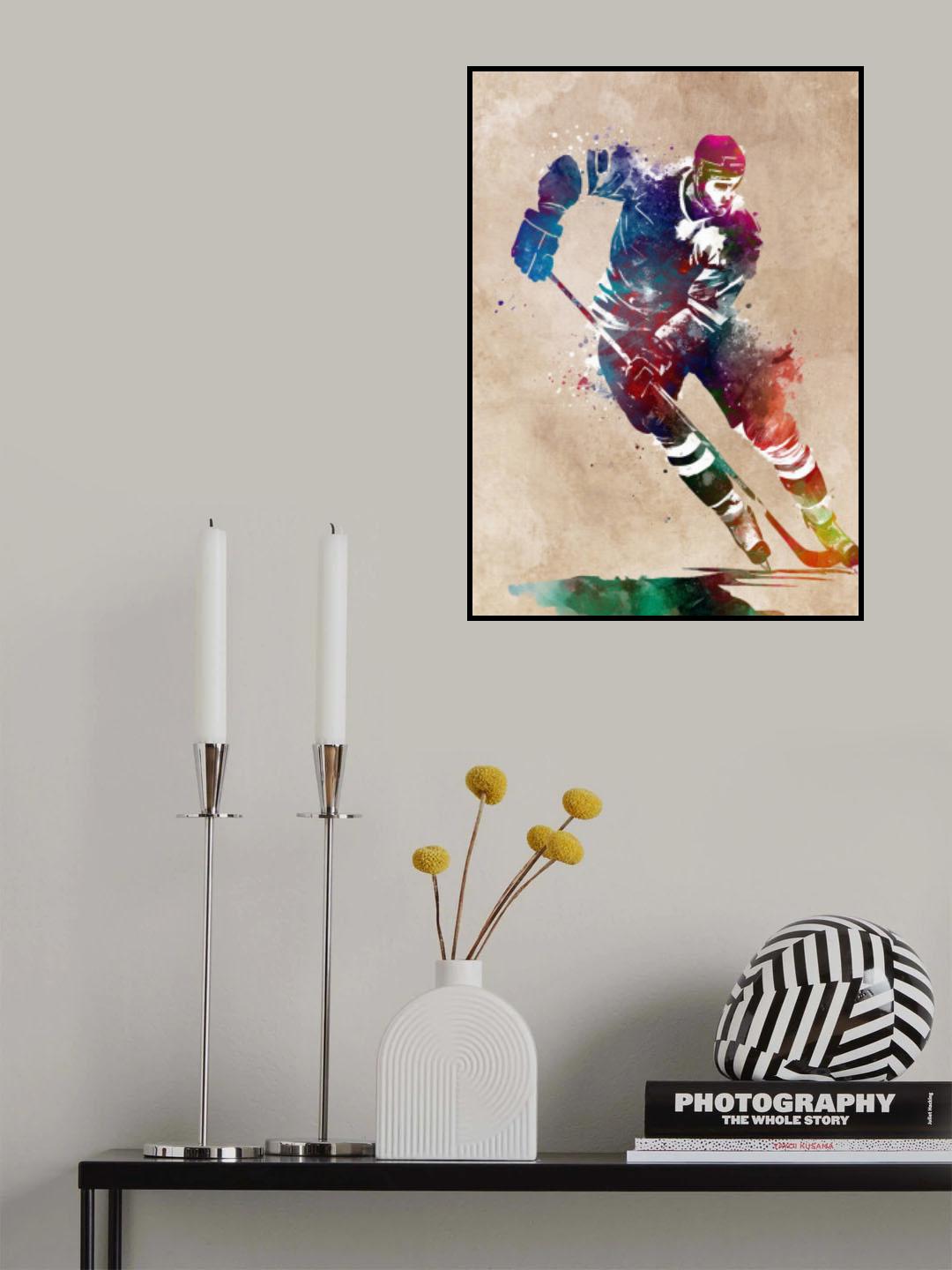Hockey Sport Art 5 Poster och Canvastavla