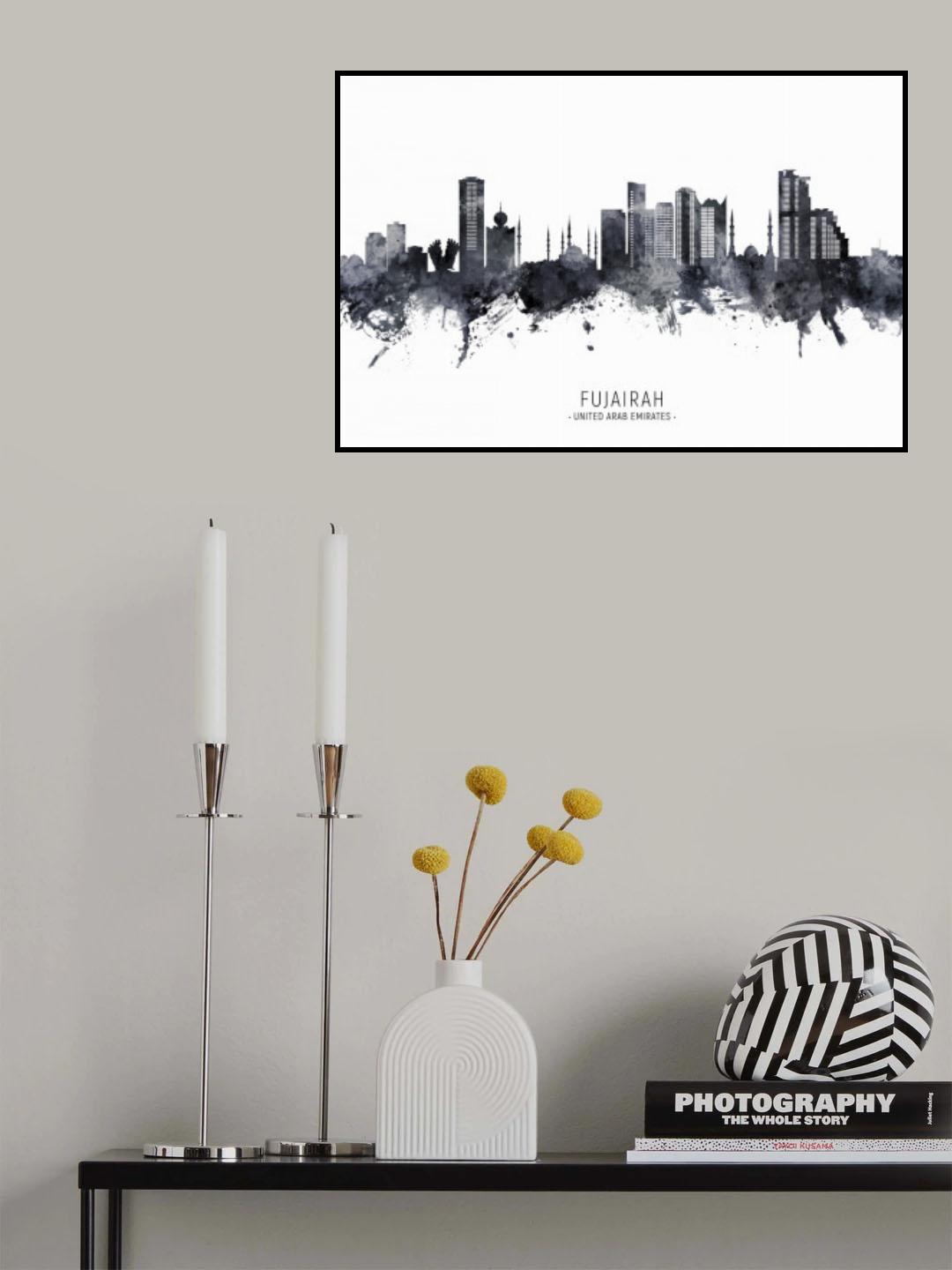 Fujairah Skyline Poster och Canvastavla