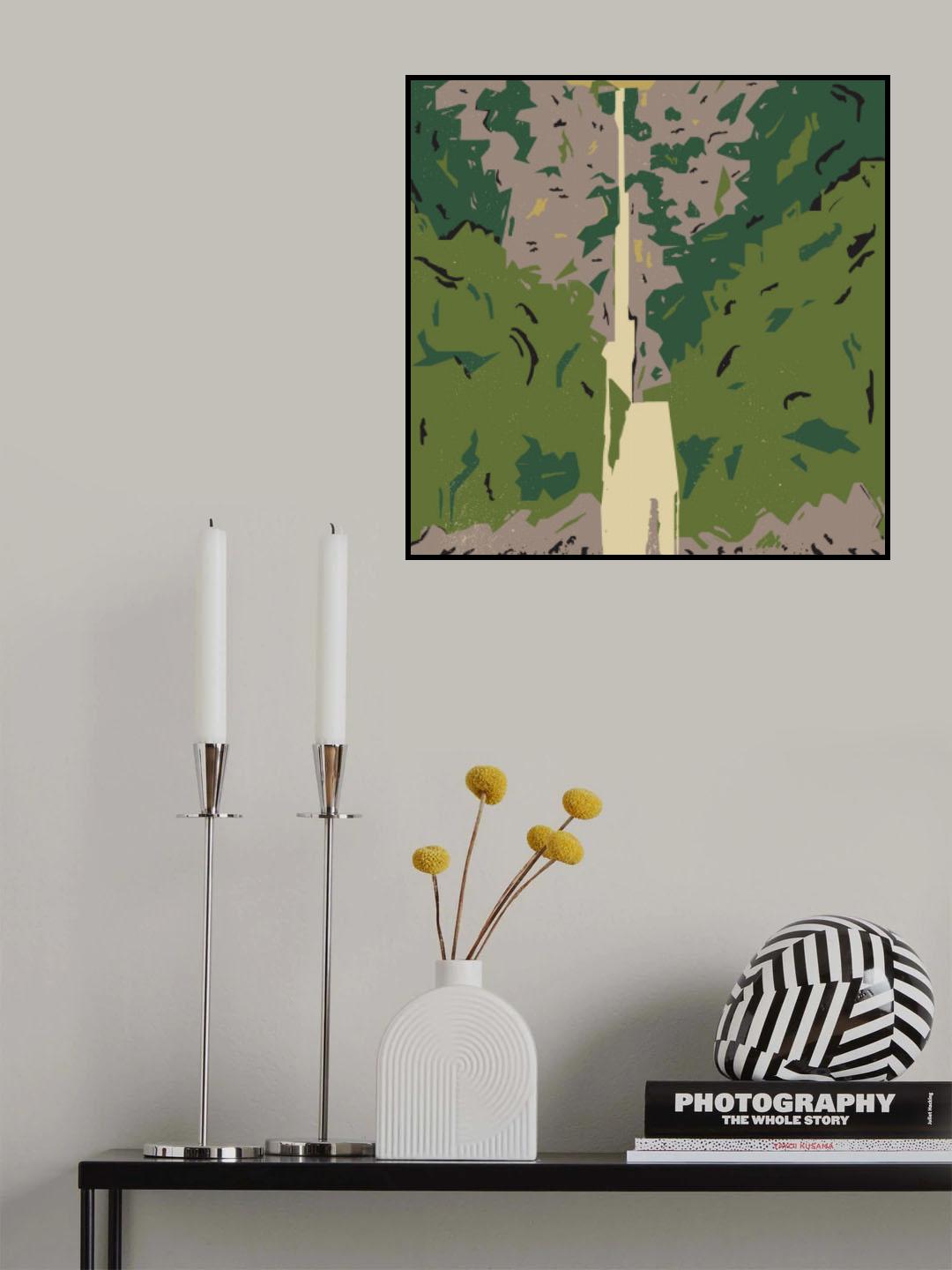 Waterfall Poster och Canvastavla