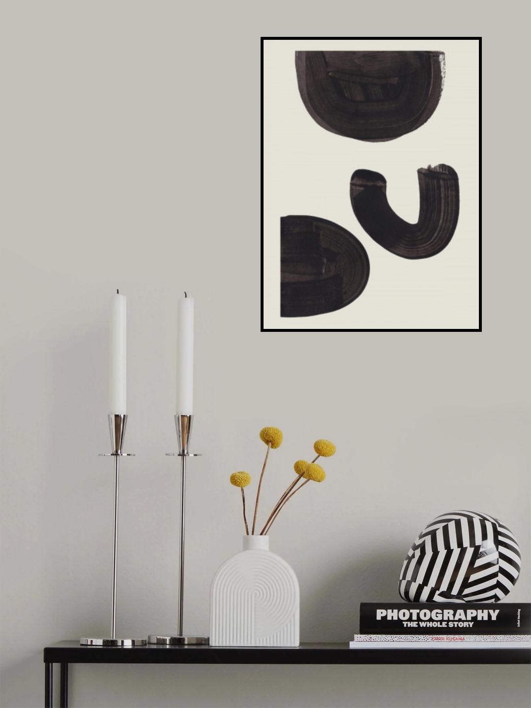 Ink Motif 43 Poster och Canvastavla