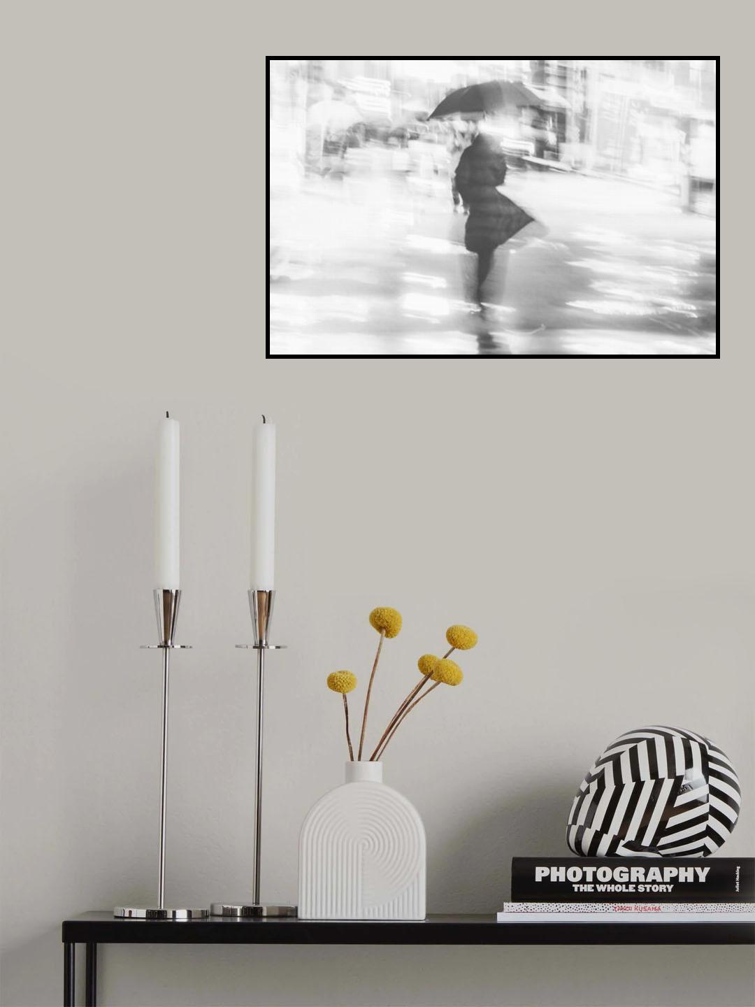 Rainy night Poster och Canvastavla