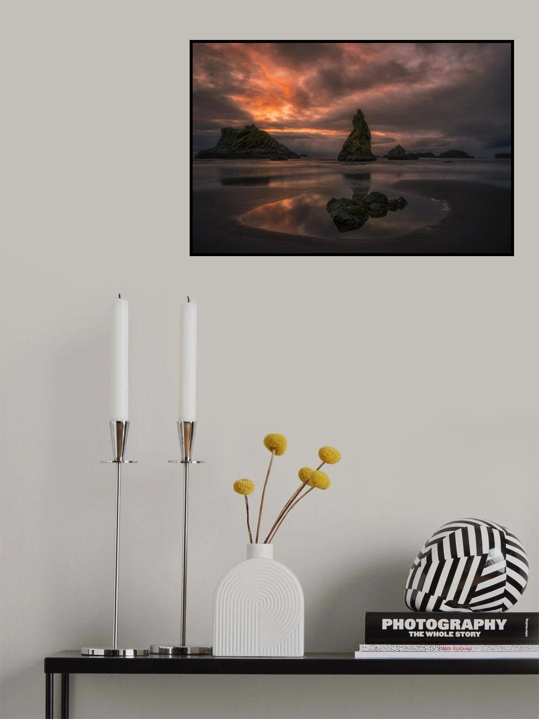Cloudy Sunset Poster och Canvastavla