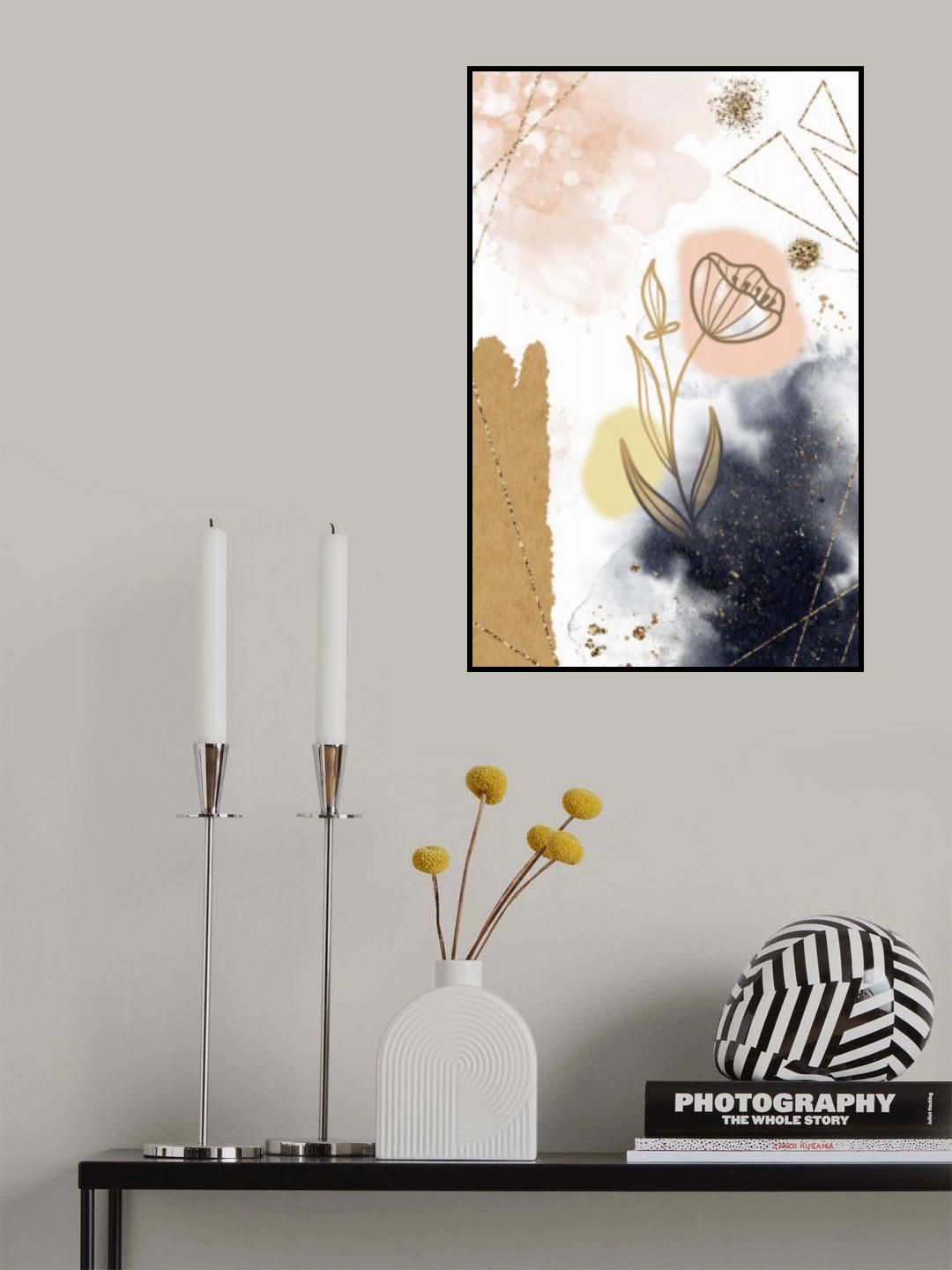 Poinsetta Poster och Canvastavla