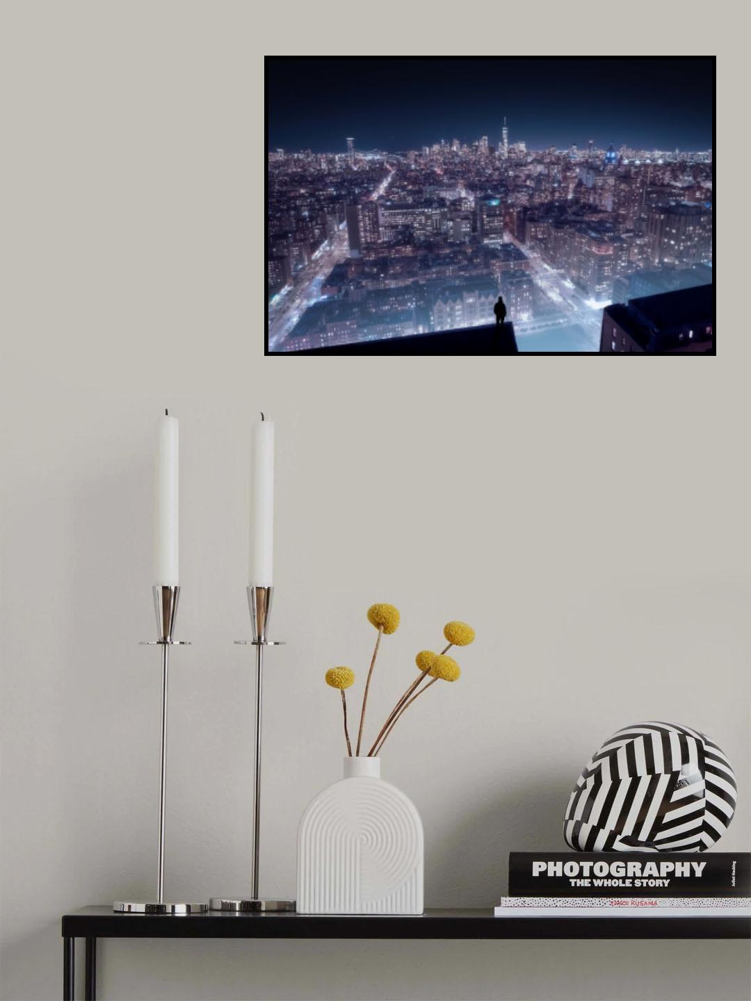 Cyber punk Newyork Poster och Canvastavla