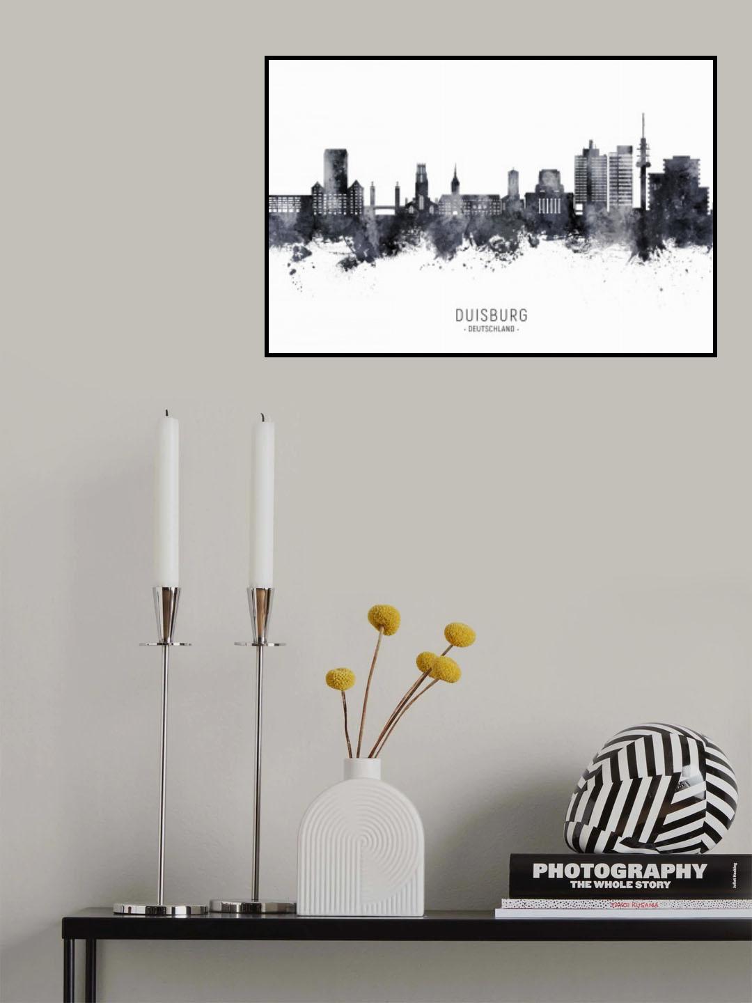 Duisburg Germany Skyline Poster och Canvastavla