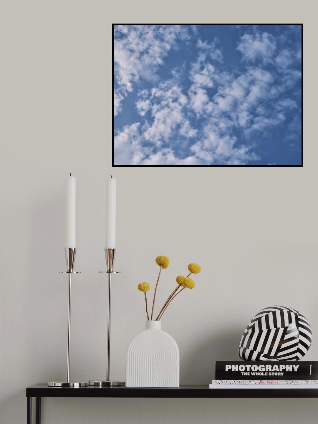 cloudy weather and sky background Poster och Canvastavla