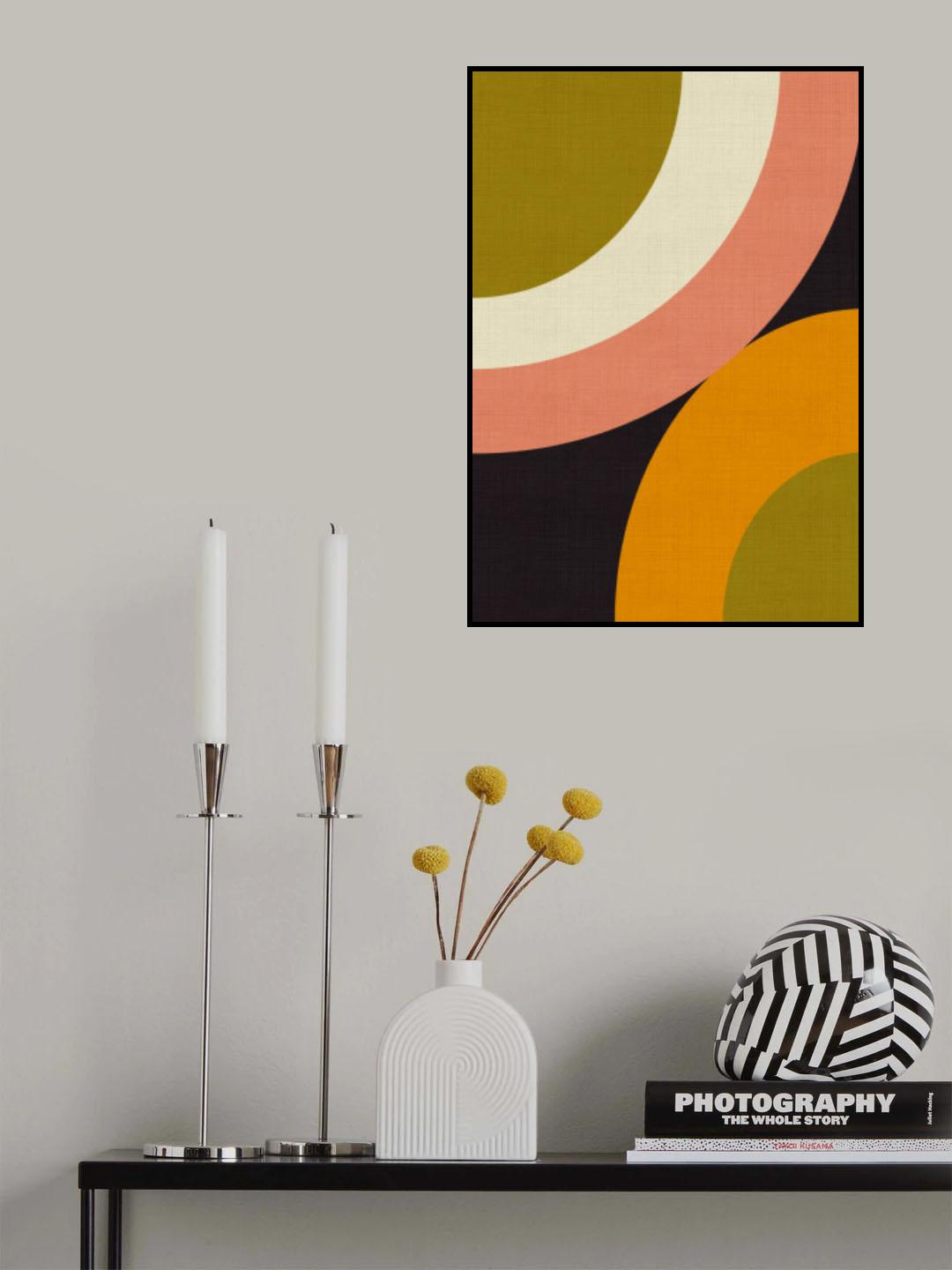 Geo Shapes Fall 21 Rounded Poster och Canvastavla