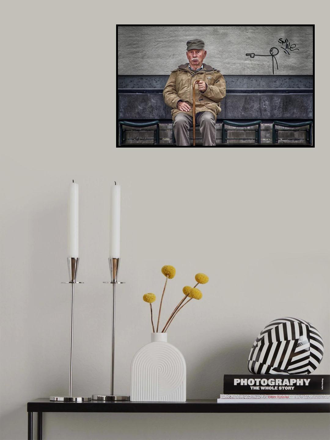 Please smile Poster och Canvastavla
